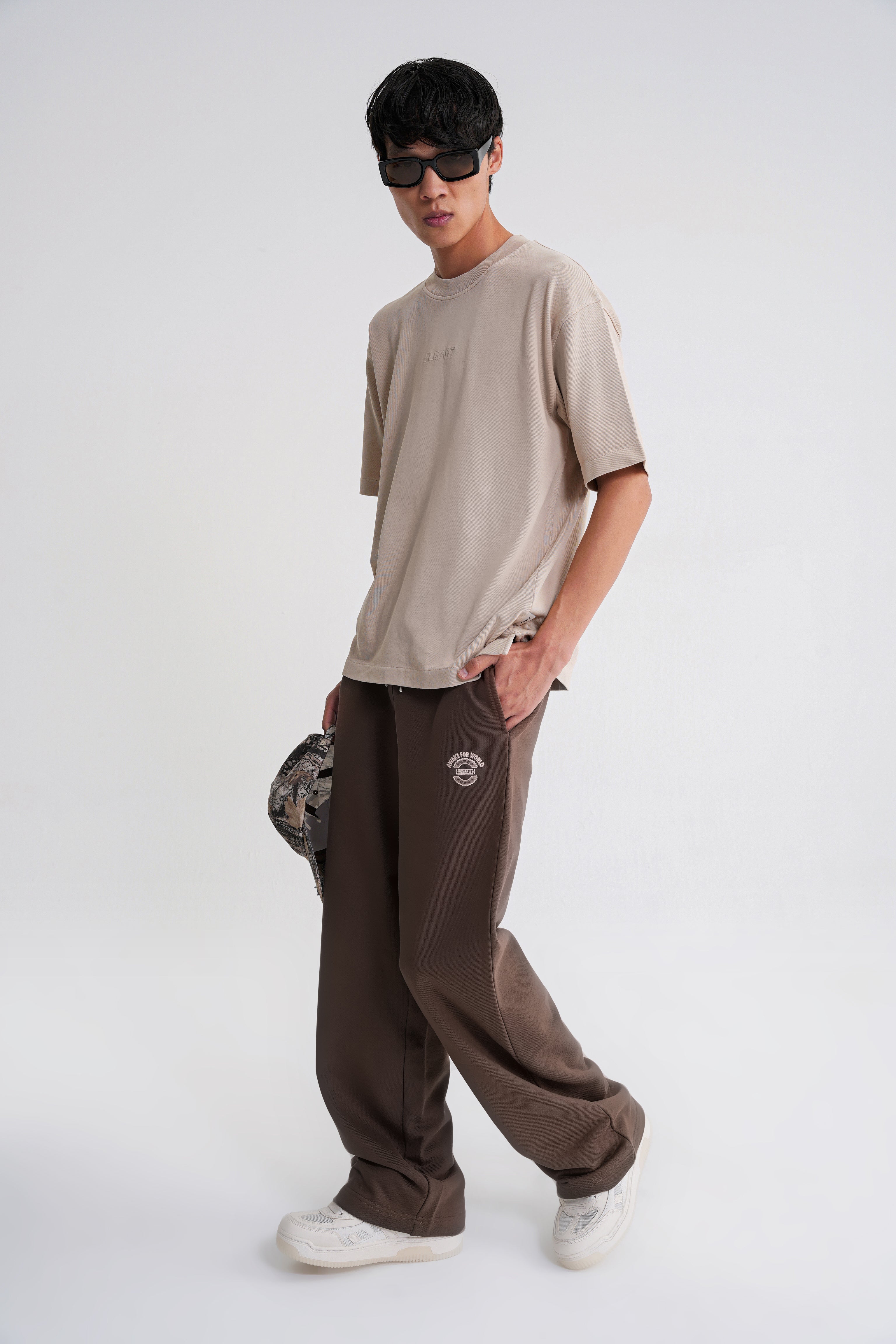 Brian Double Belt  Jogger  Brown