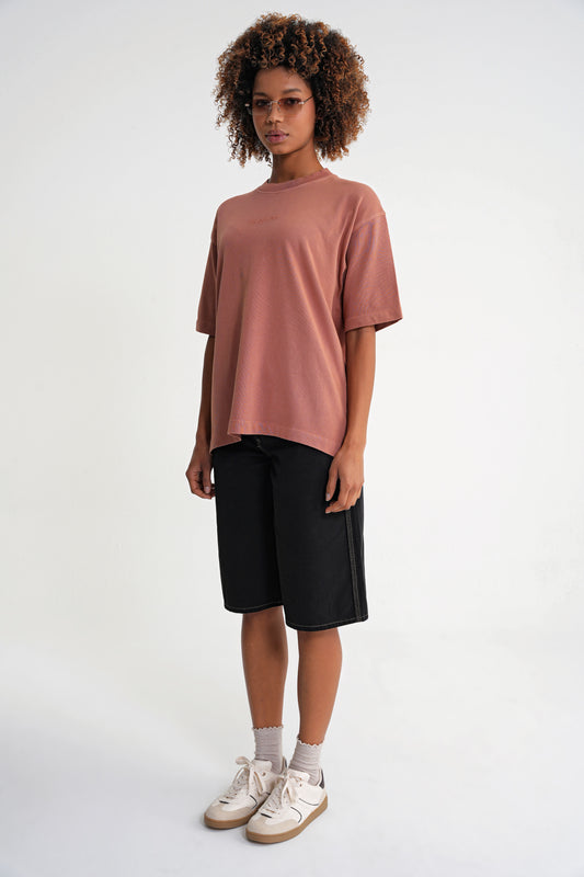Acid Wash  Unisex T-shirt Terracotta
