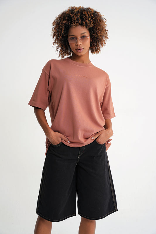 Acid Wash  Unisex T-shirt Terracotta