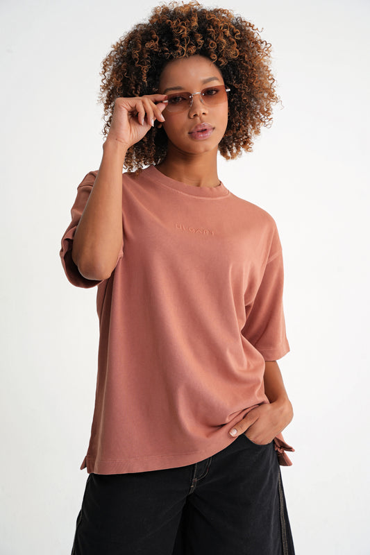 Acid Wash  Unisex T-shirt Terracotta