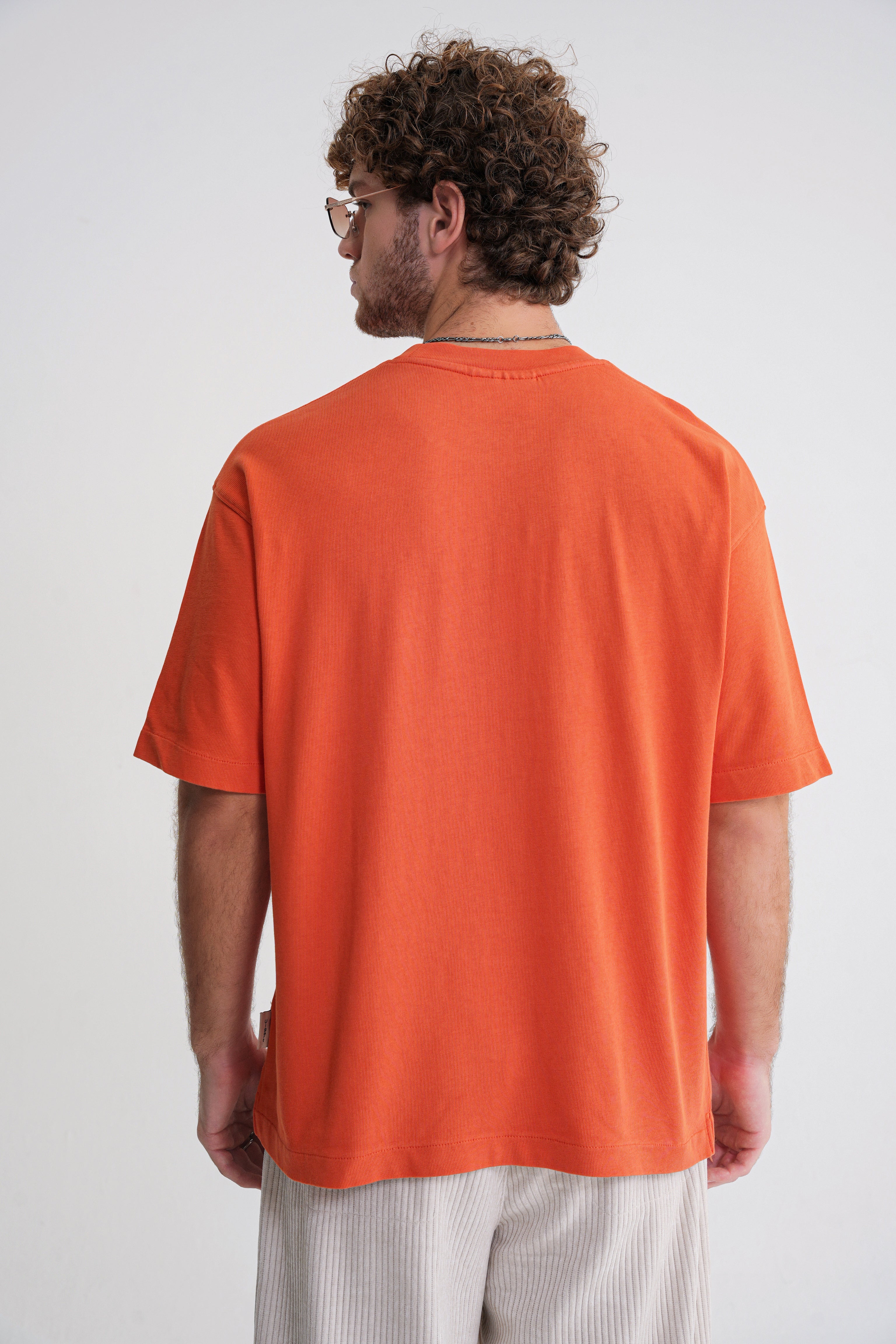 Acid Wash  Unisex T-shirt Orange