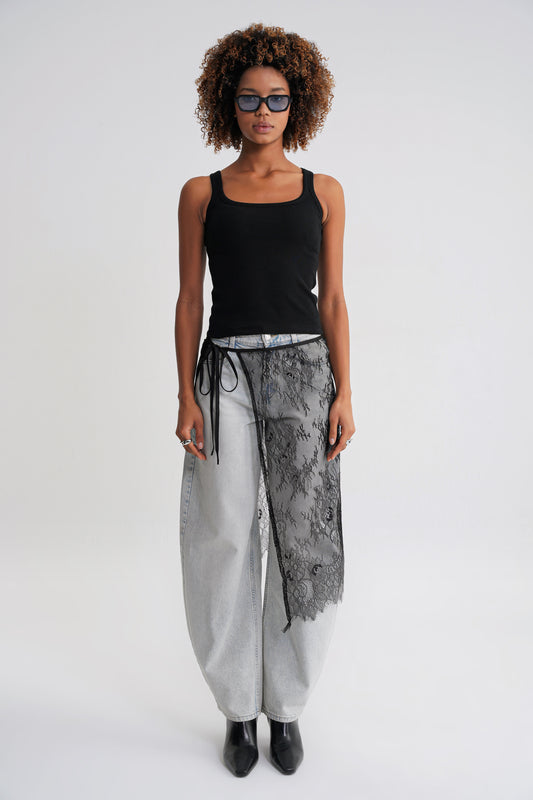 Ella Rib  Tanktop  Black