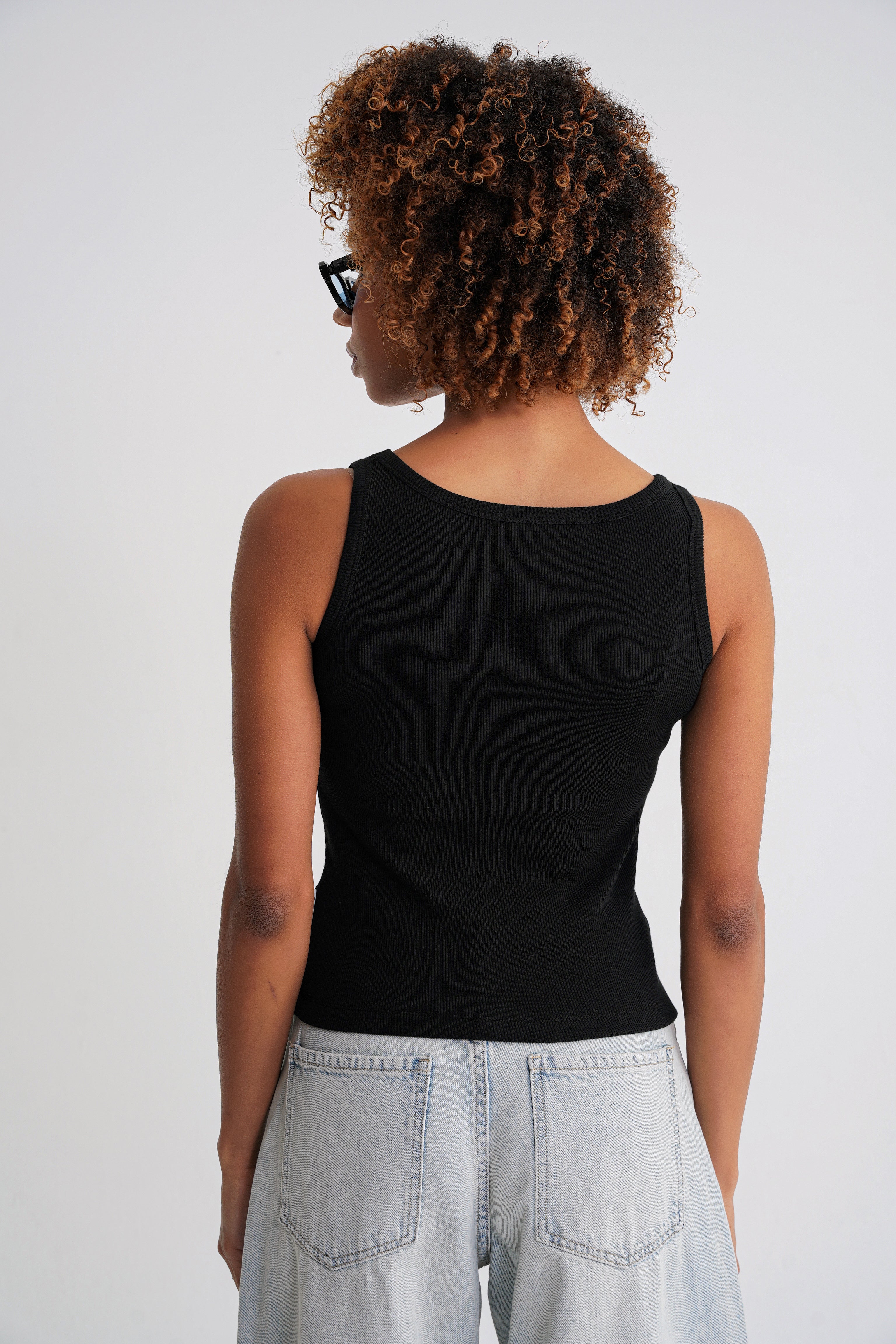 Ella Rib  Tanktop  Black