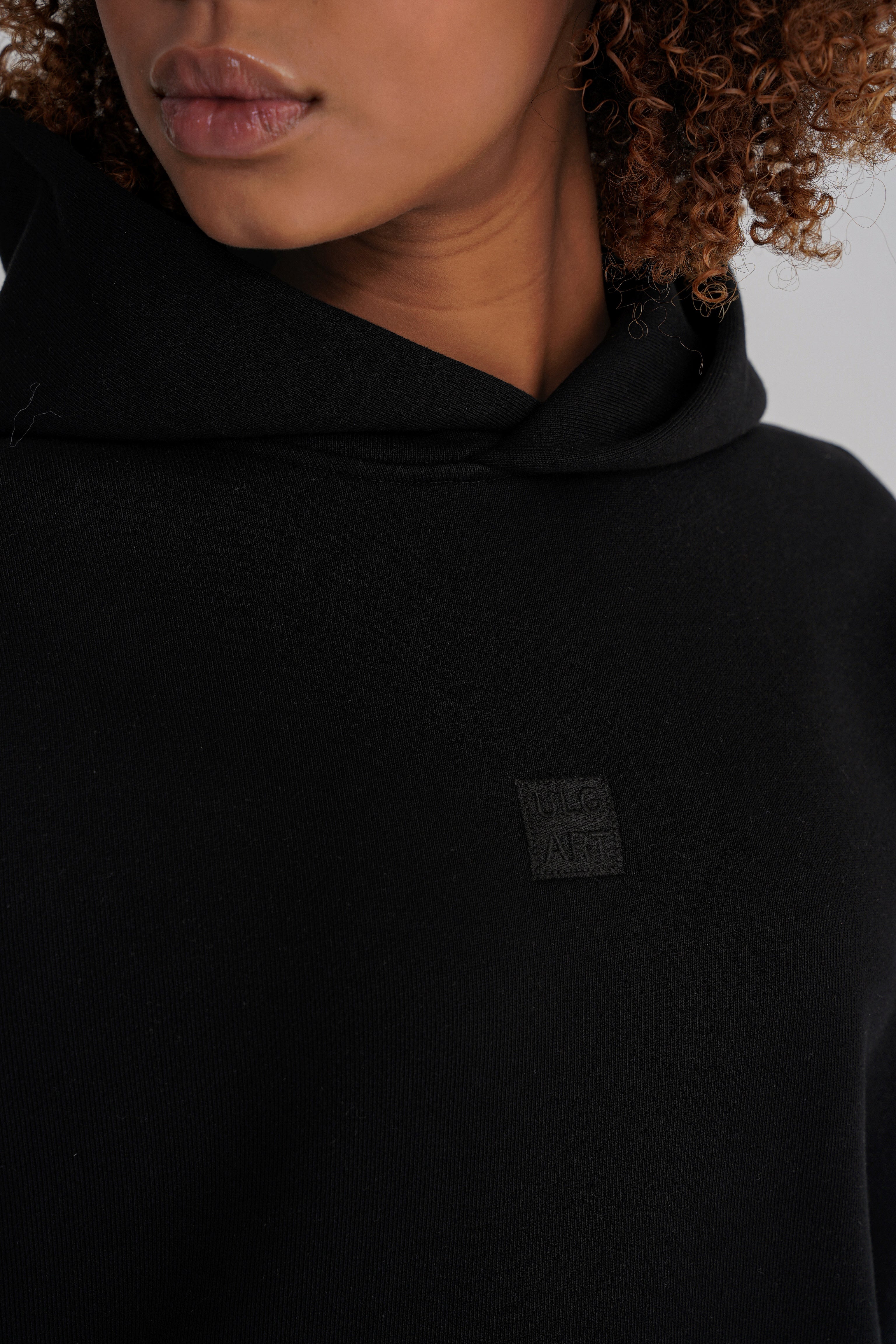 Adam Basic Oversize Hooddie Black