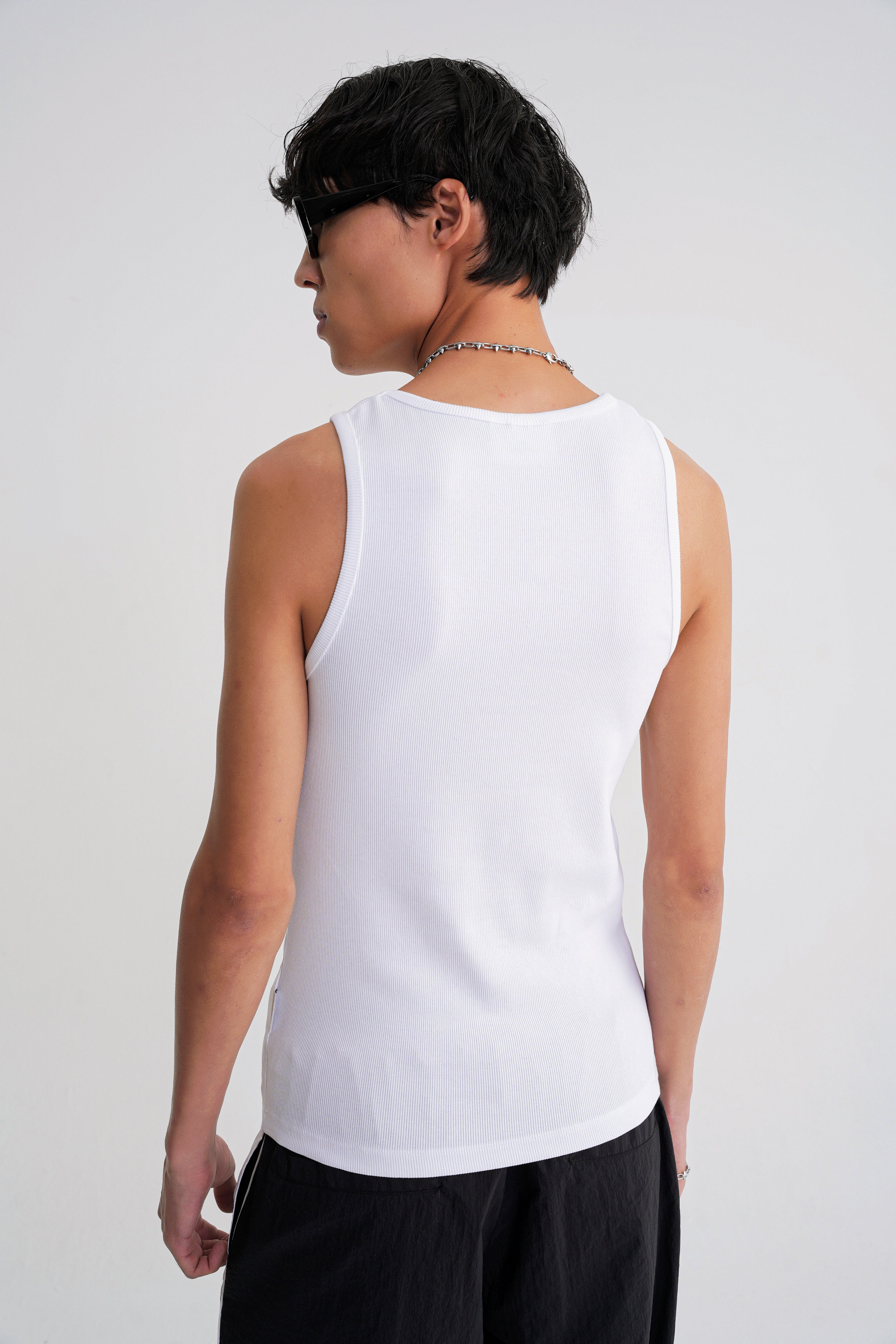 Eric  Rib  Tanktop  White