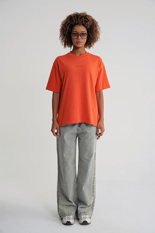 Acid Wash  Unisex T-shirt Orange