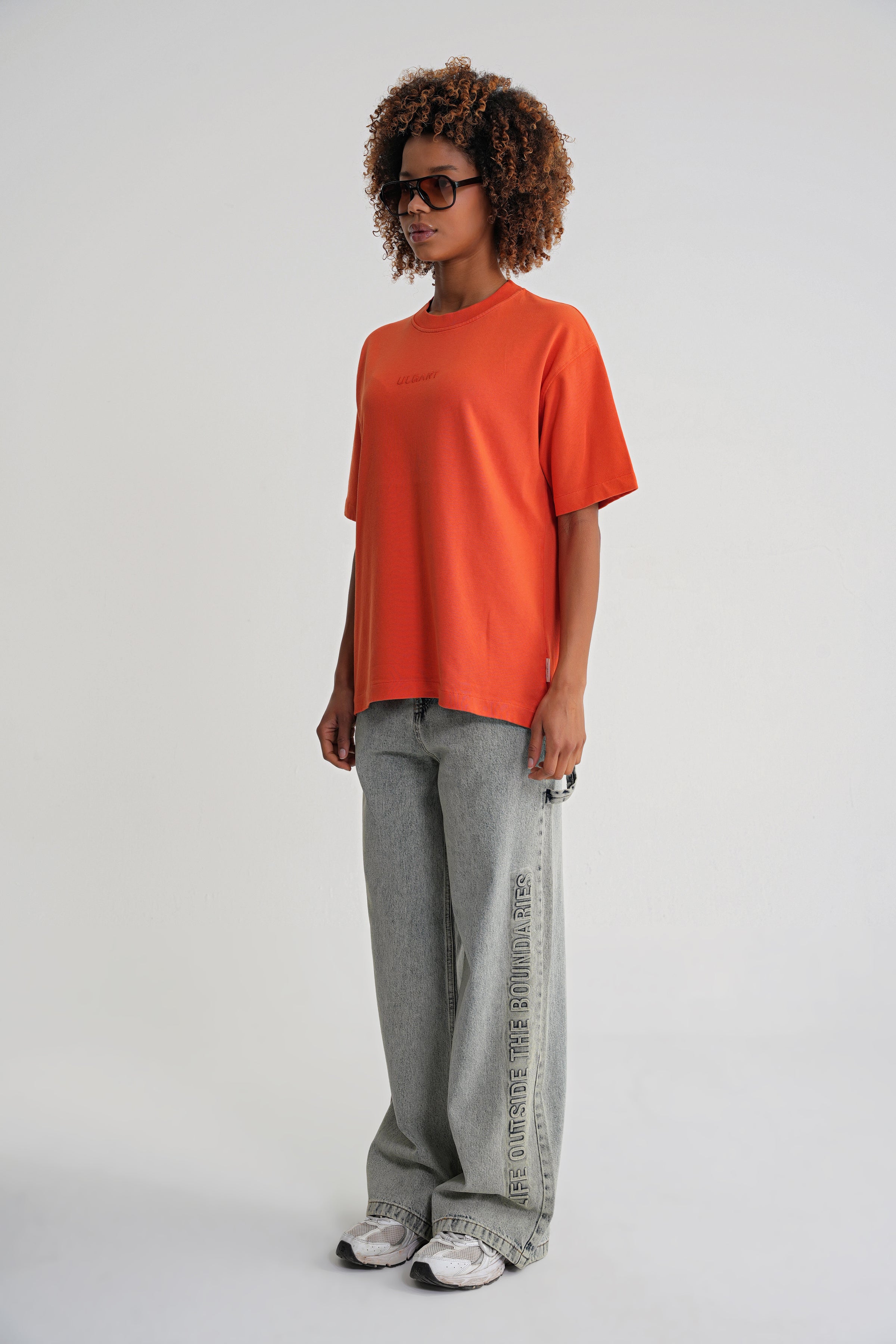 Acid Wash  Unisex T-shirt Orange