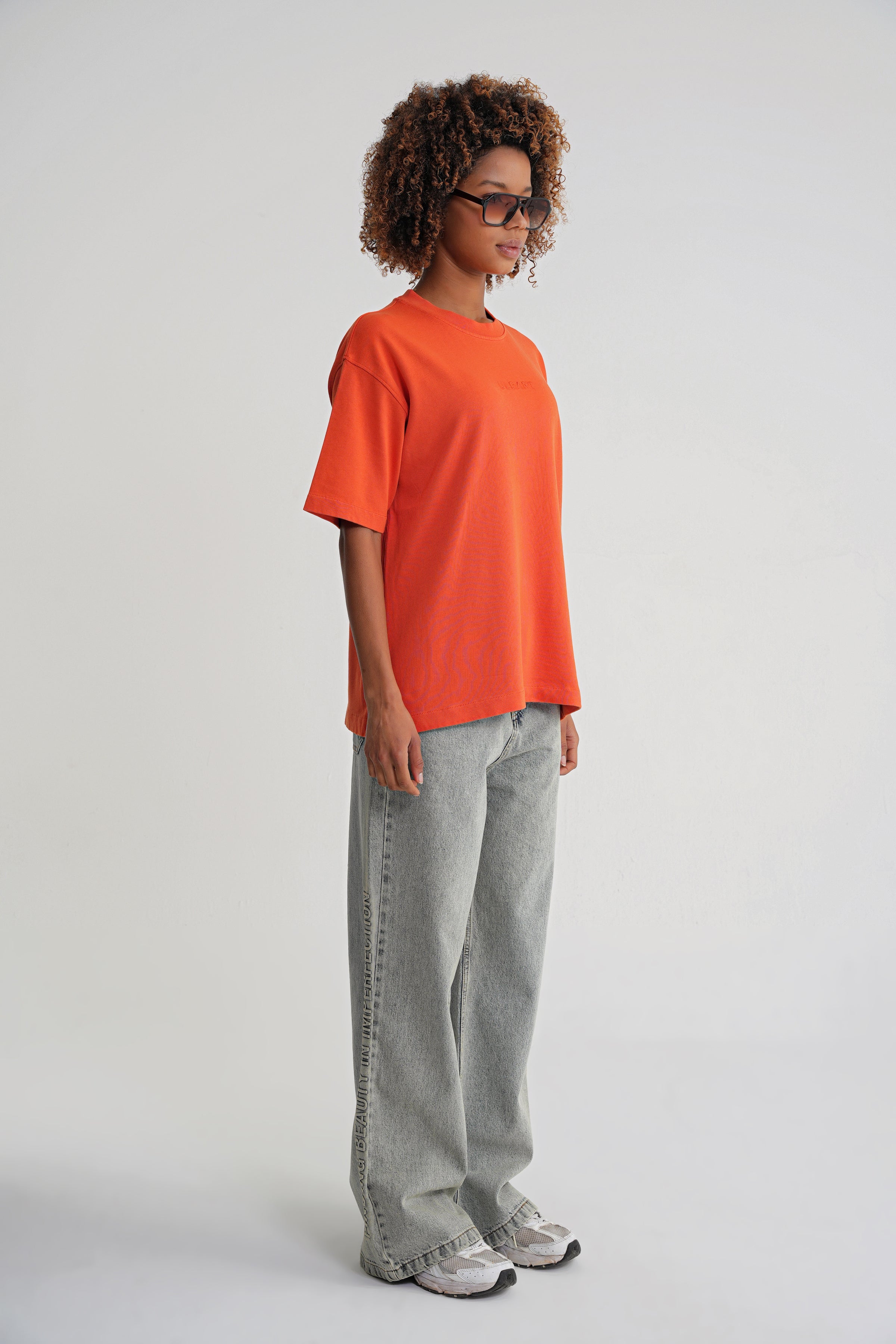 Acid Wash  Unisex T-shirt Orange