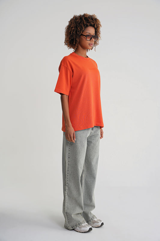 Acid Wash  Unisex T-shirt Orange