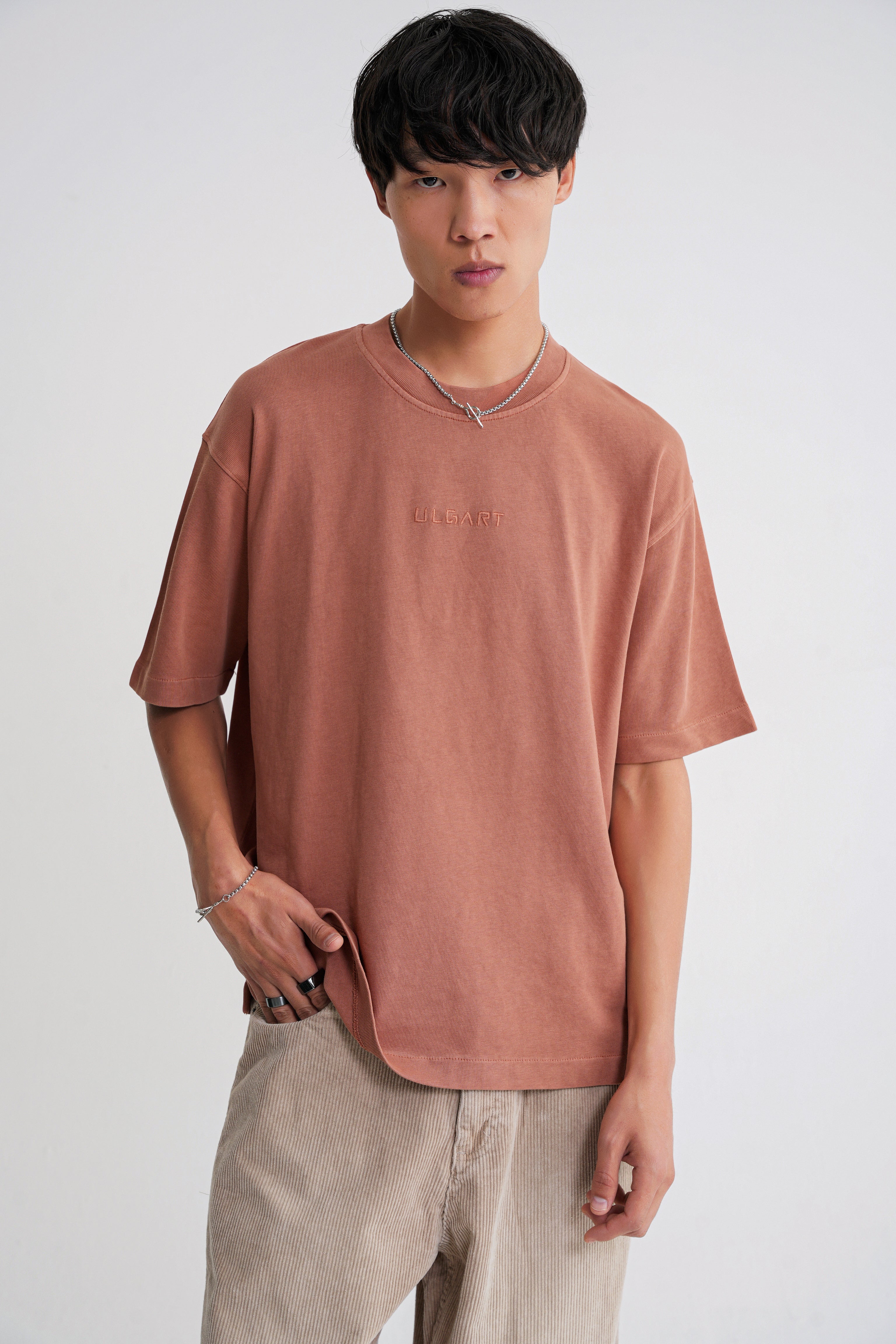 Acid Wash  Unisex T-shirt Terracotta