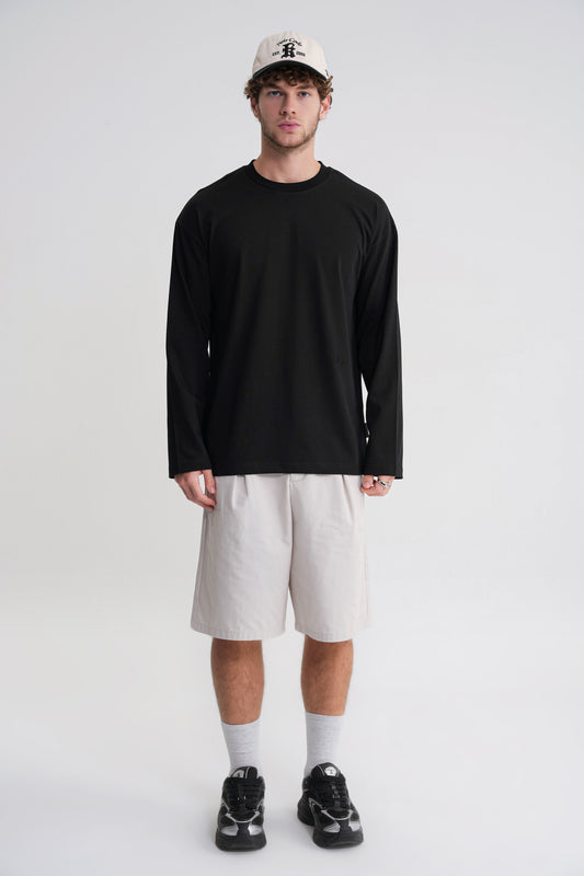 Teo Man Long Sleeve Oversize  Black