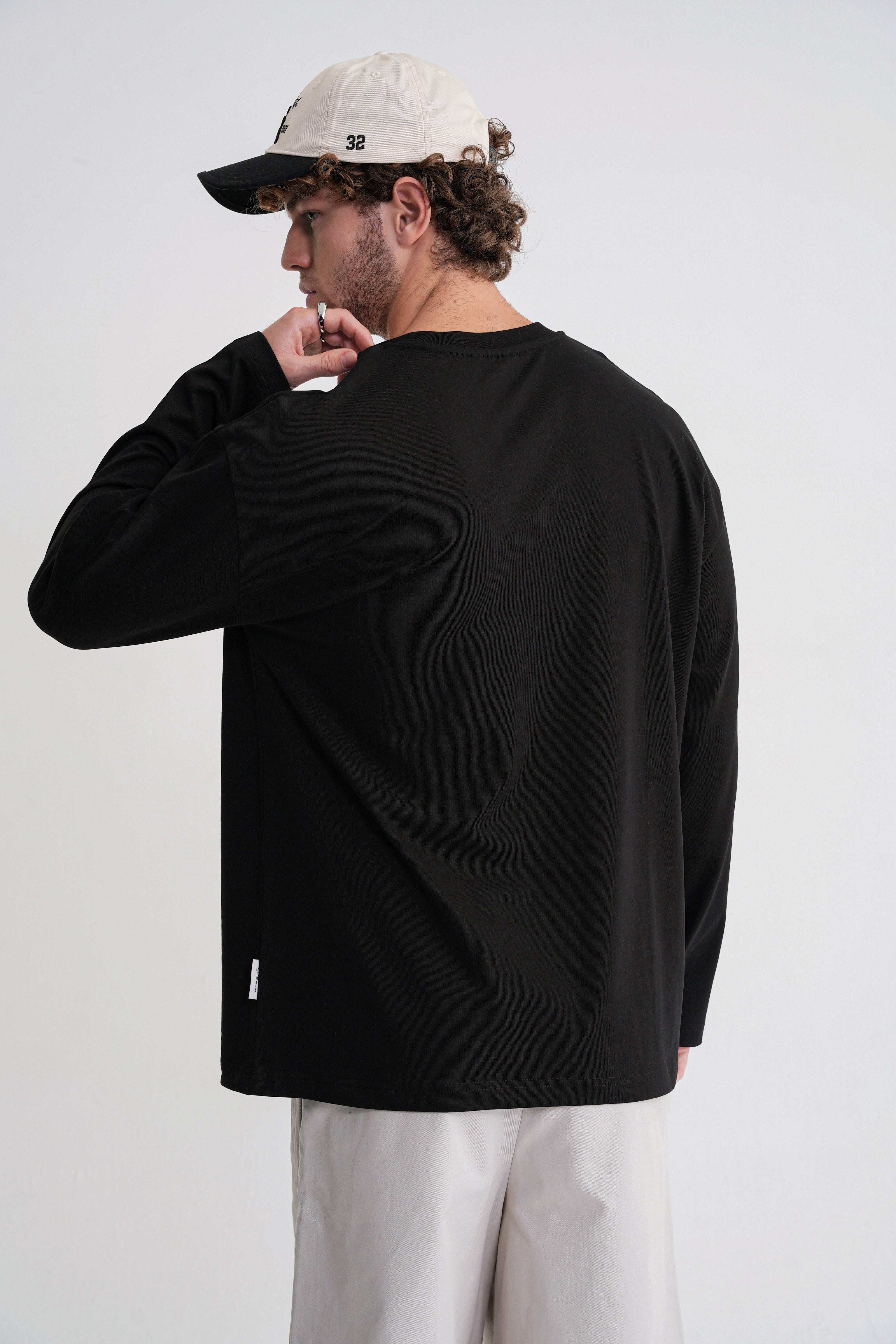 Teo Man Long Sleeve Oversize  Black