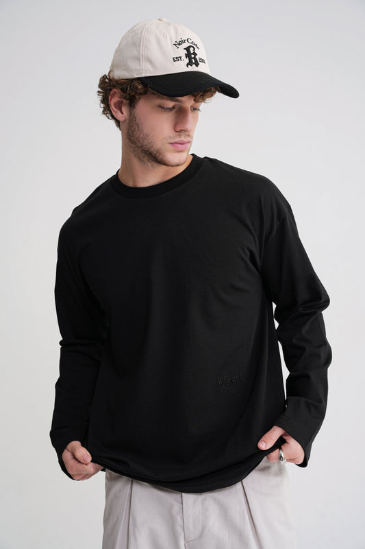 Teo Man Long Sleeve Oversize  Black