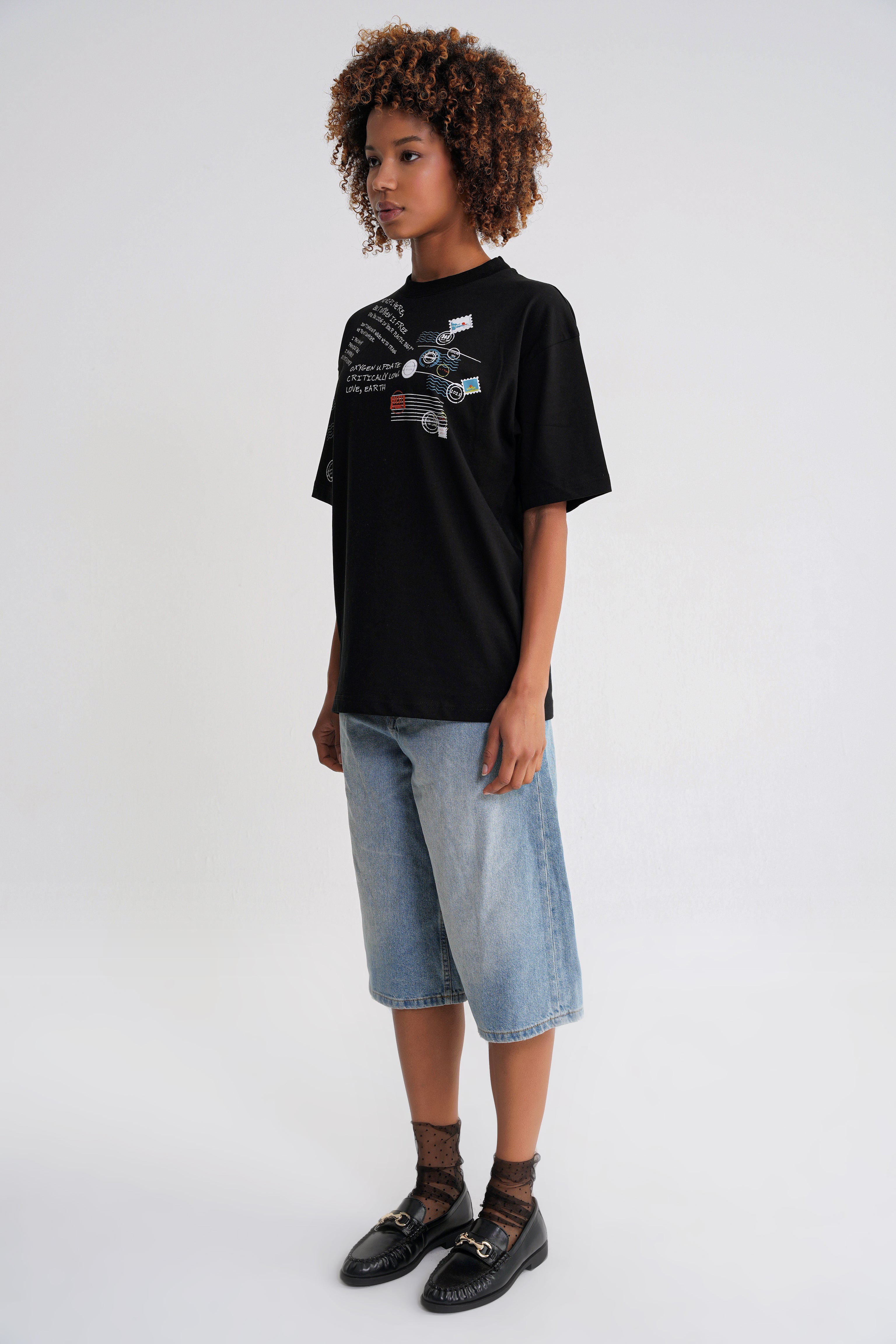 Oxygen Oversize  T-shirt Black