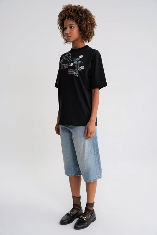 Oxygen Oversize  T-shirt Black