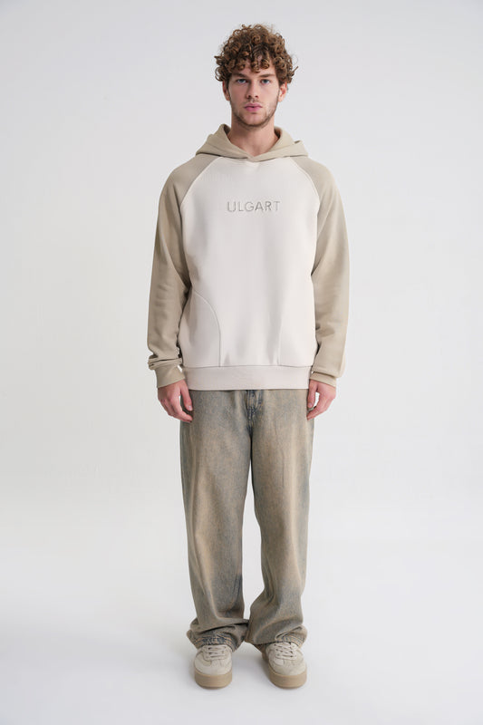 Andrew Oversize Reglan   Hooddie Sprey Green -Antik White