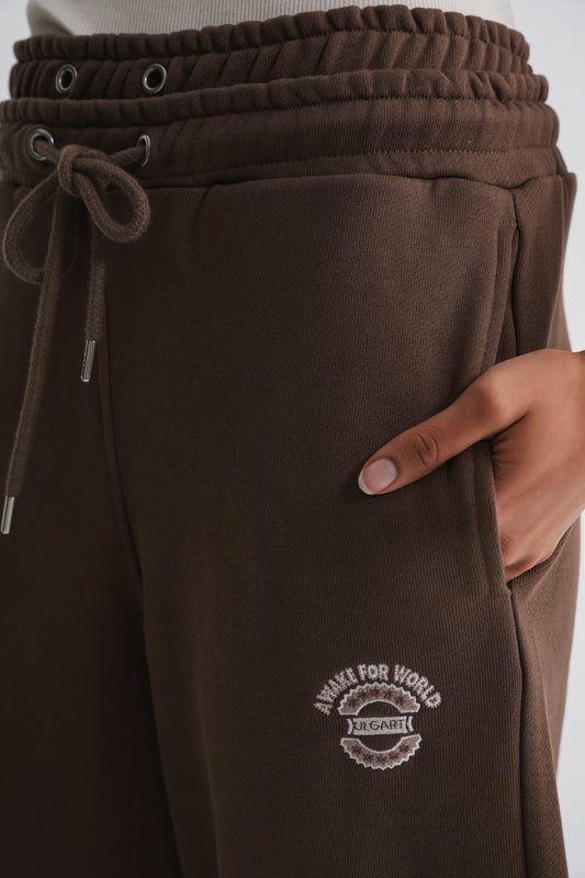 Brian Double Belt Jogger Brown