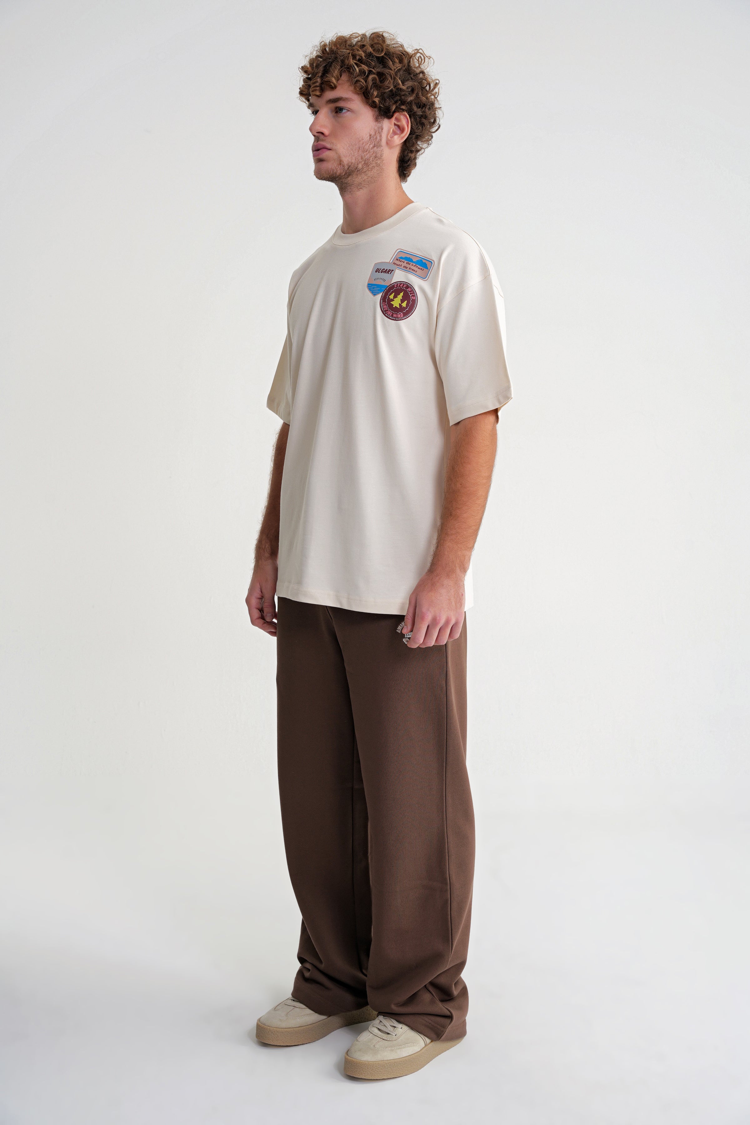 Vicky  Oversize  T-shirt Antik White