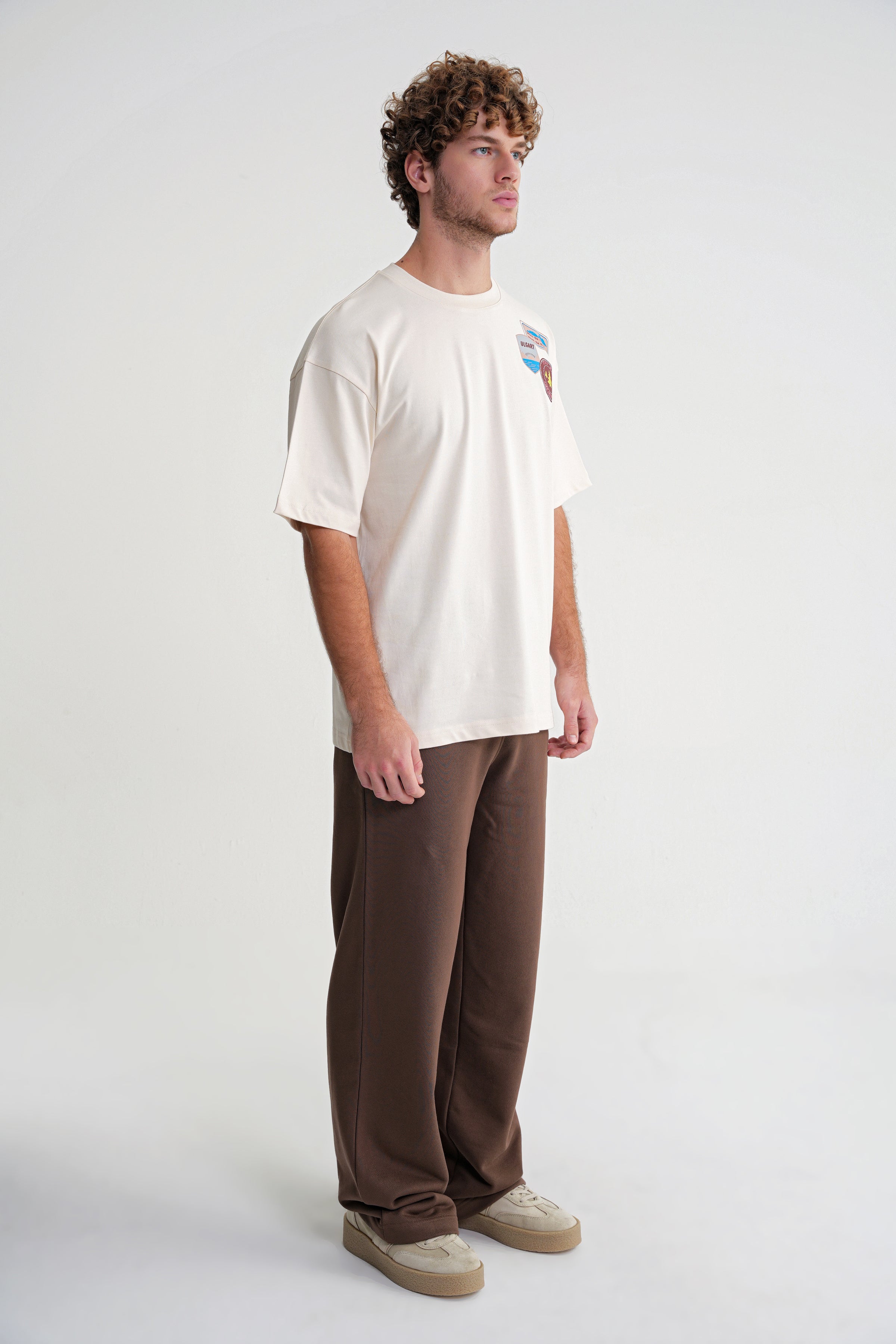 Vicky  Oversize  T-shirt Antik White