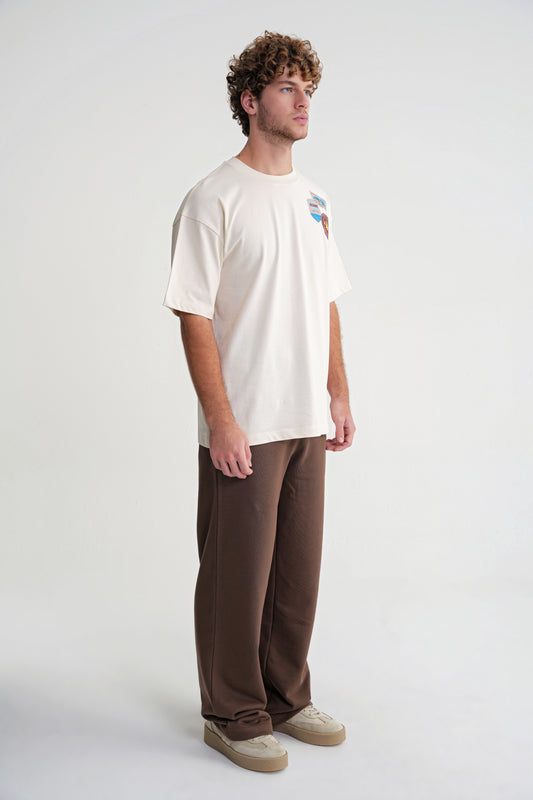 Vicky  Oversize  T-shirt Antik White