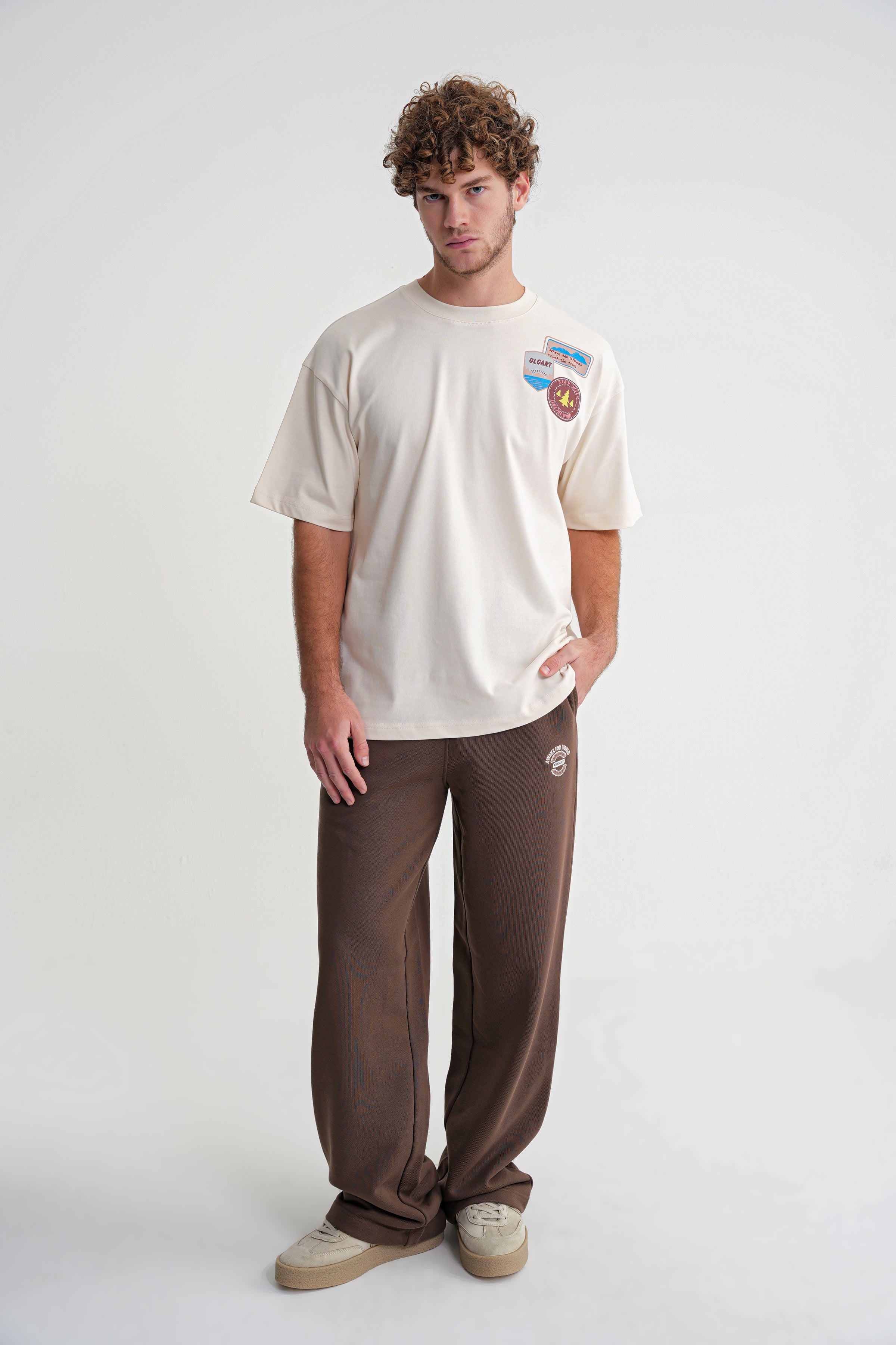 Vicky  Oversize  T-shirt Antik White