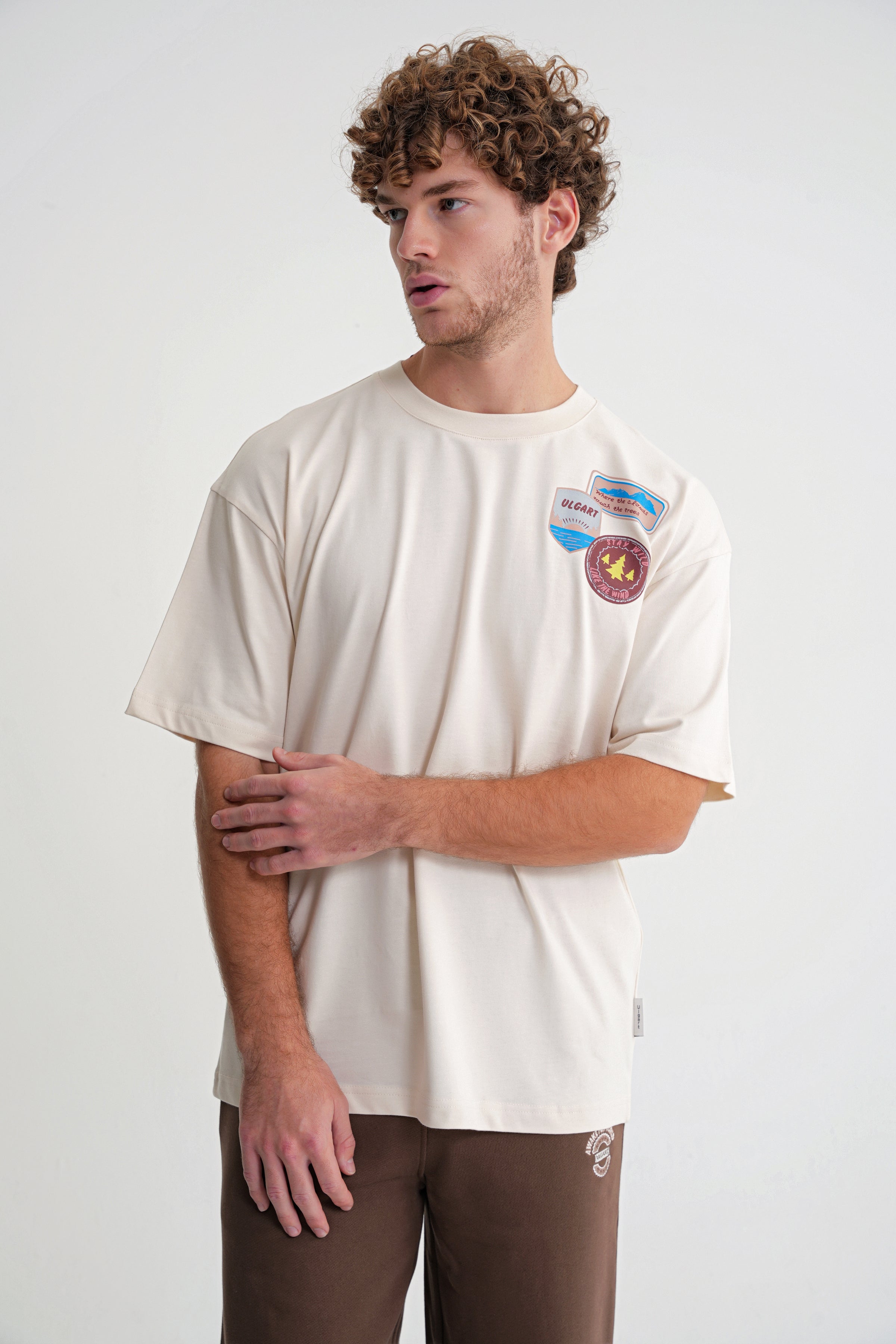 Vicky  Oversize  T-shirt Antik White
