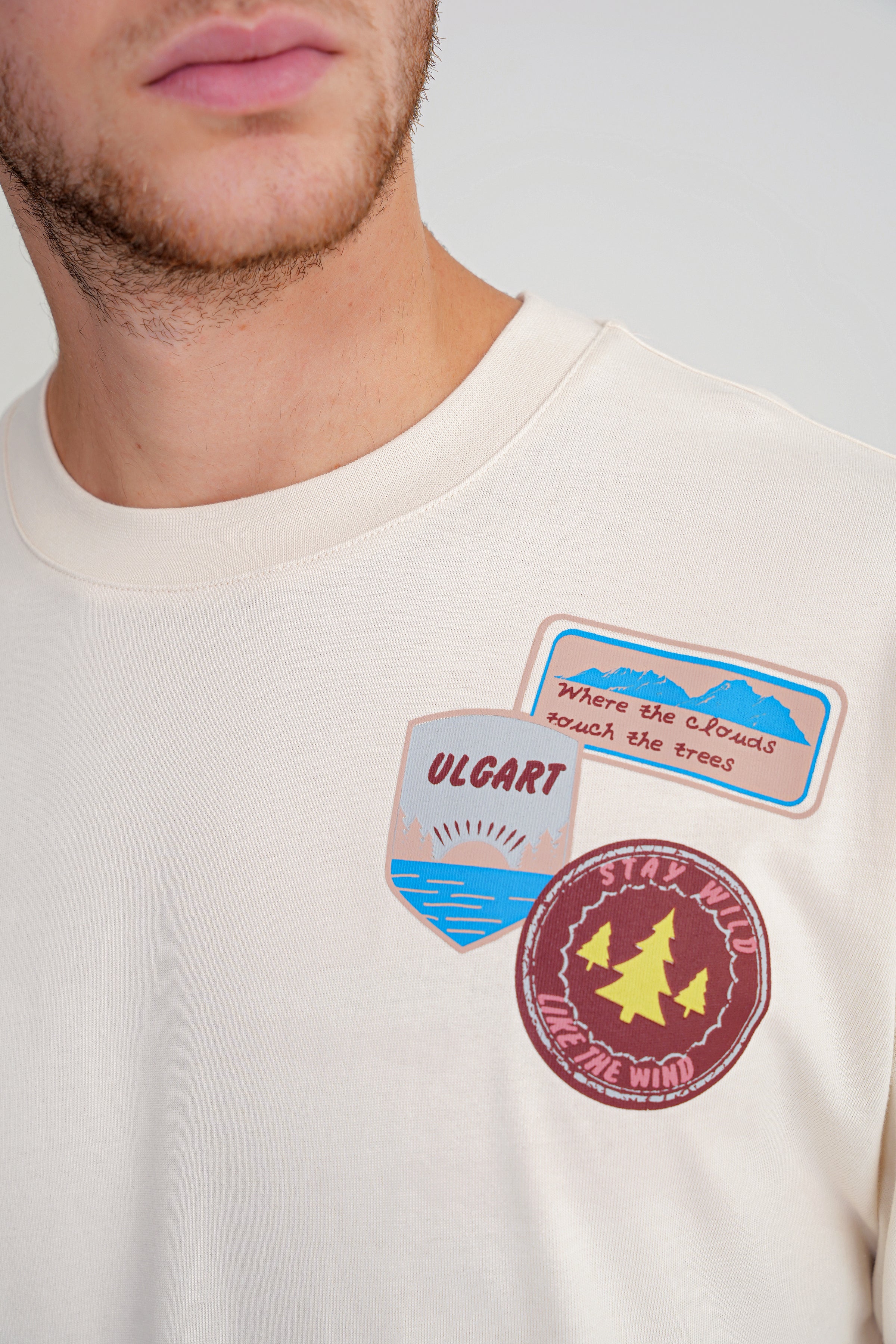 Vicky  Oversize  T-shirt Antik White