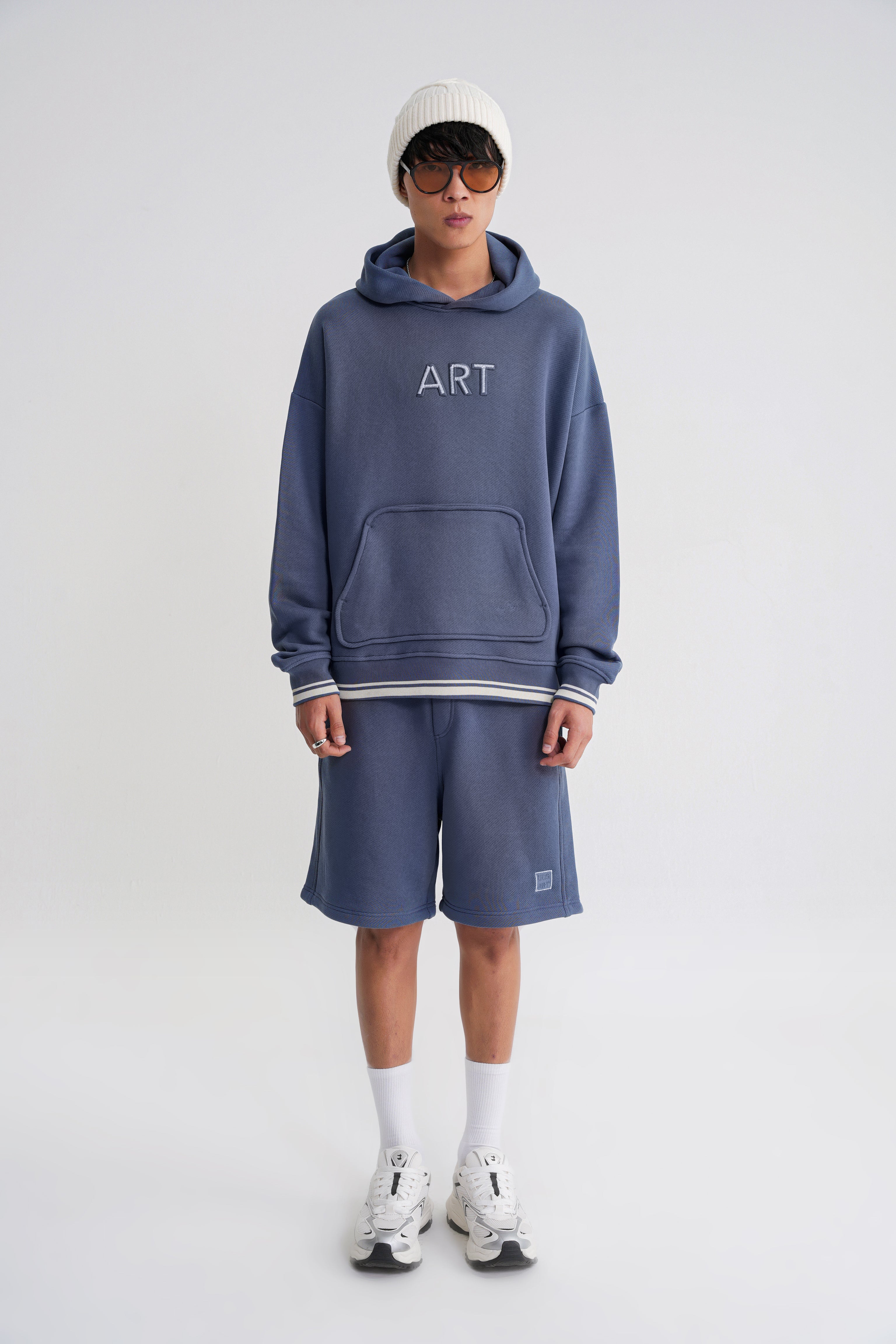 Austen  ART Oversize  Hooddie Indigo