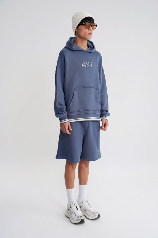 Austen  ART Oversize  Hooddie Indigo