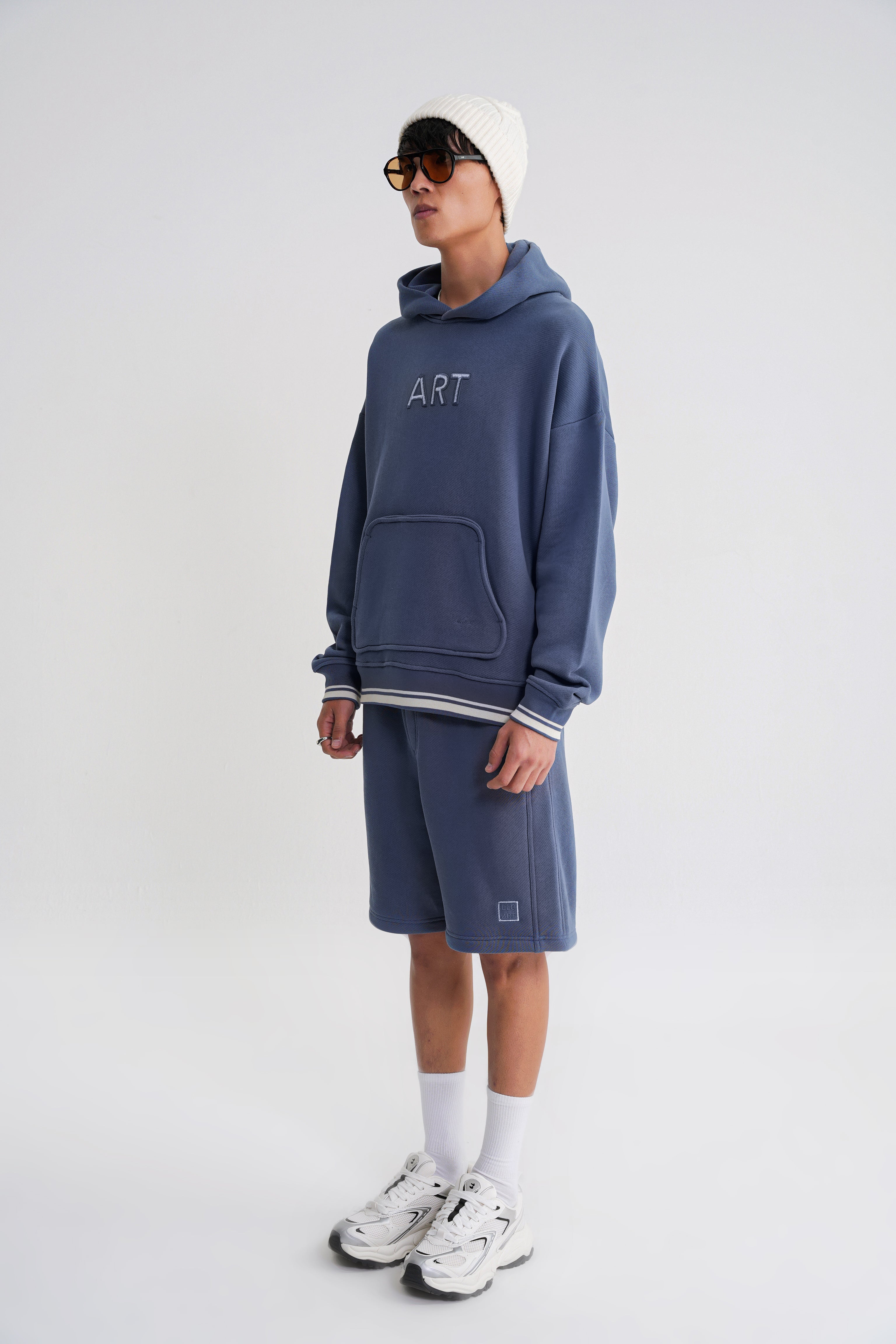 Austen  ART Oversize  Hooddie Indigo