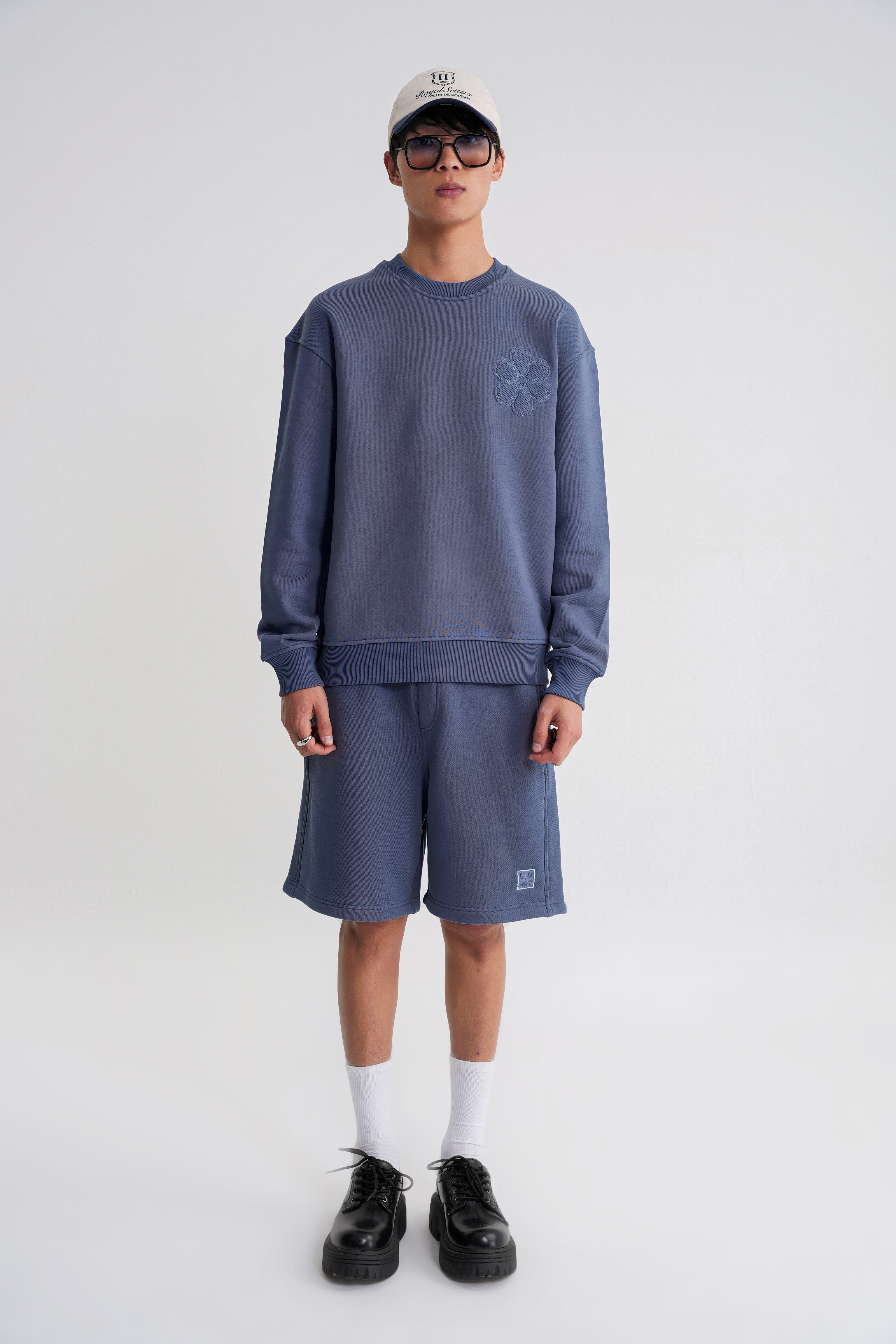 Rose Oversize Sweat Indigo