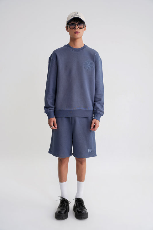 Rose Oversize Sweat Indigo