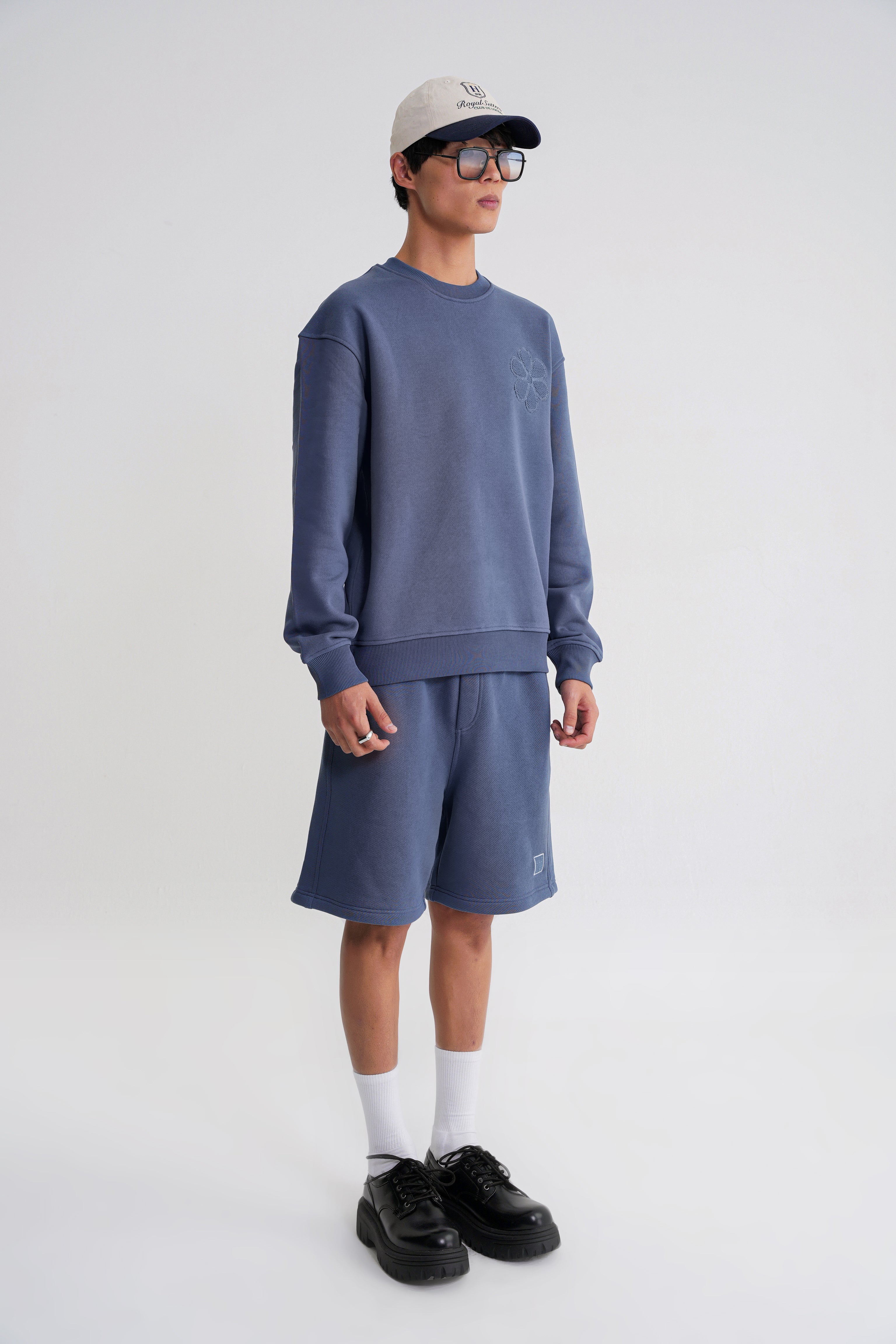 Rose Oversize Sweat Indigo