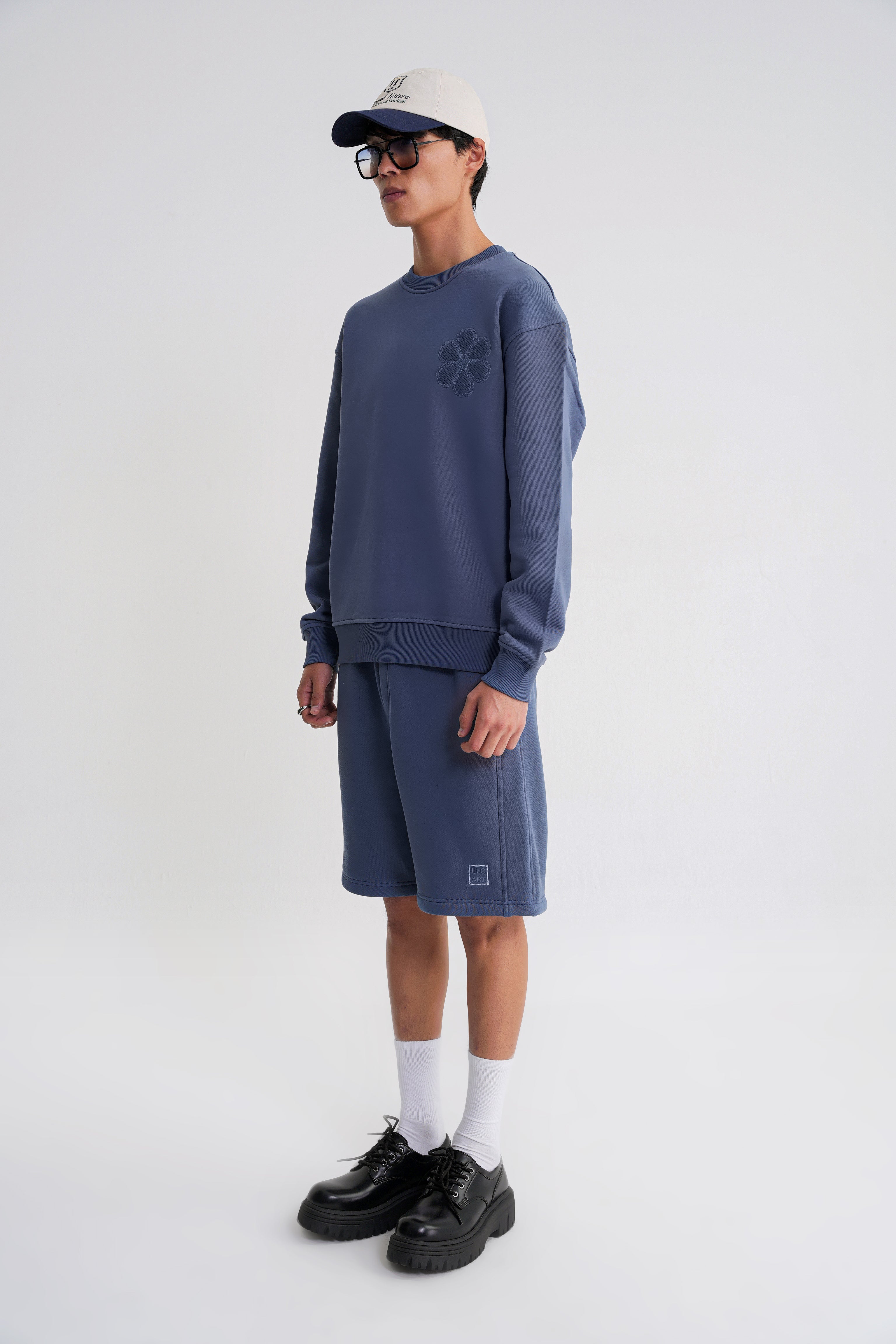 Rose Oversize Sweat Indigo