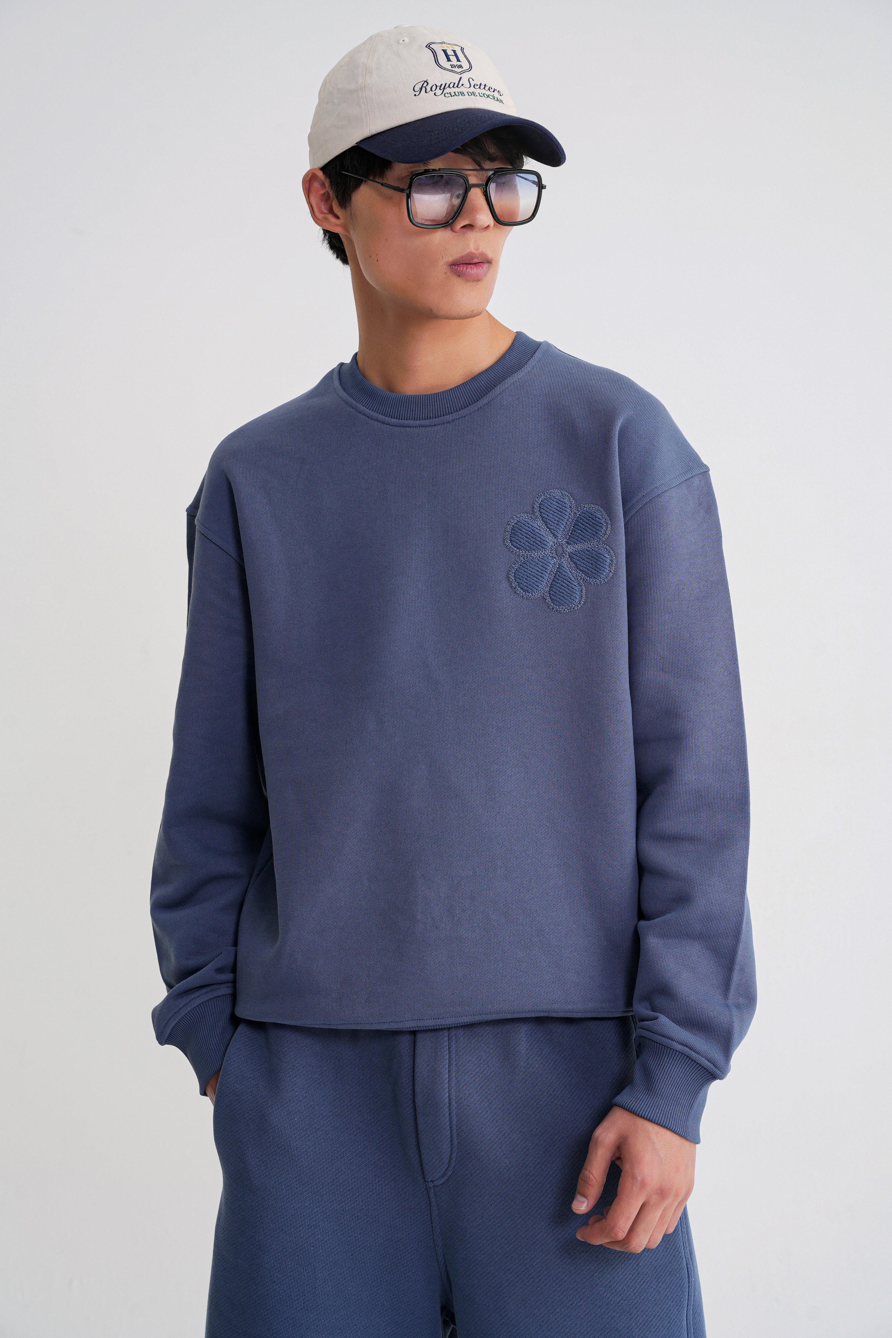 Rose Oversize Sweat Indigo