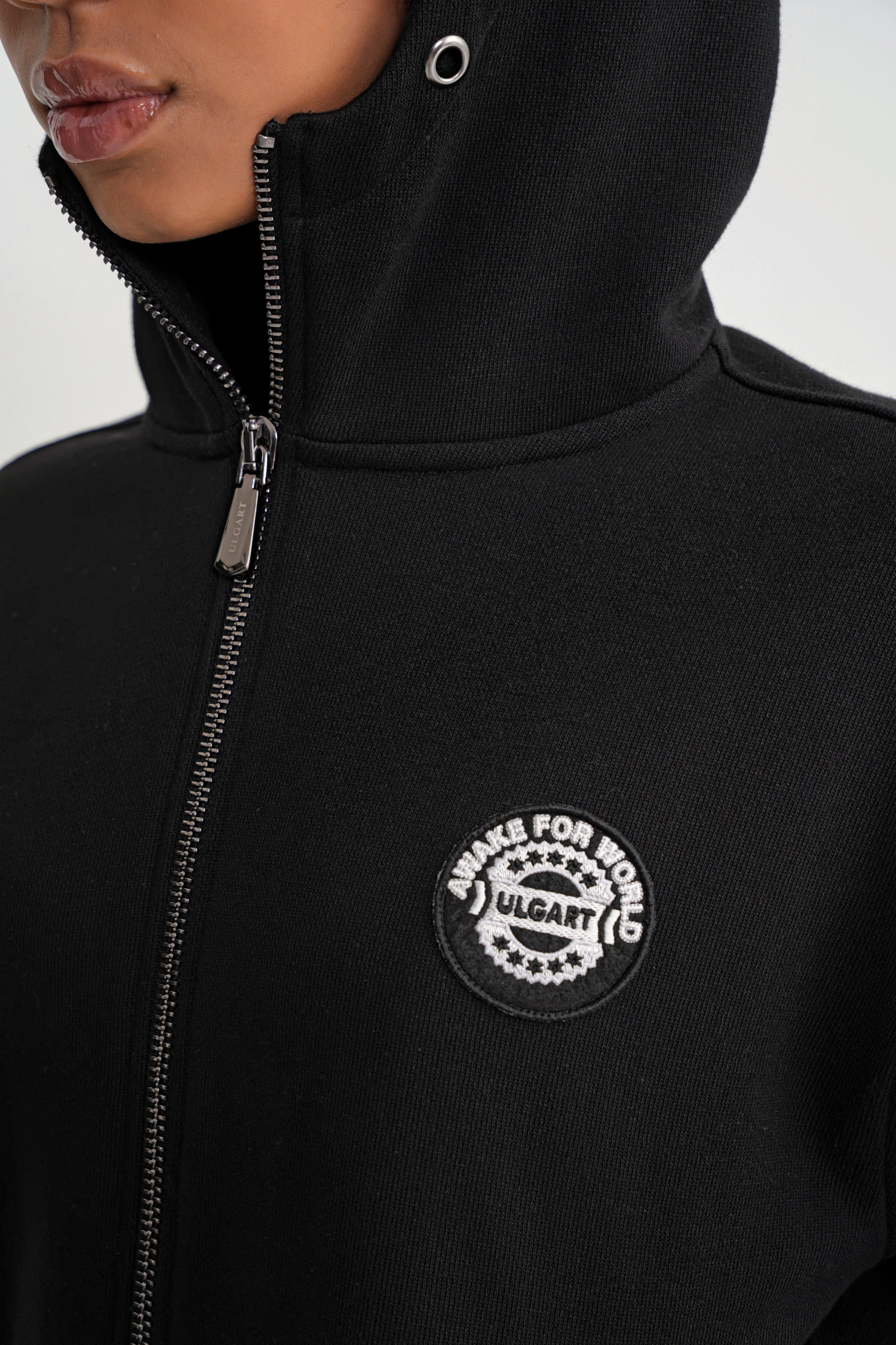 Togg Oversize Zip Hoddie Black