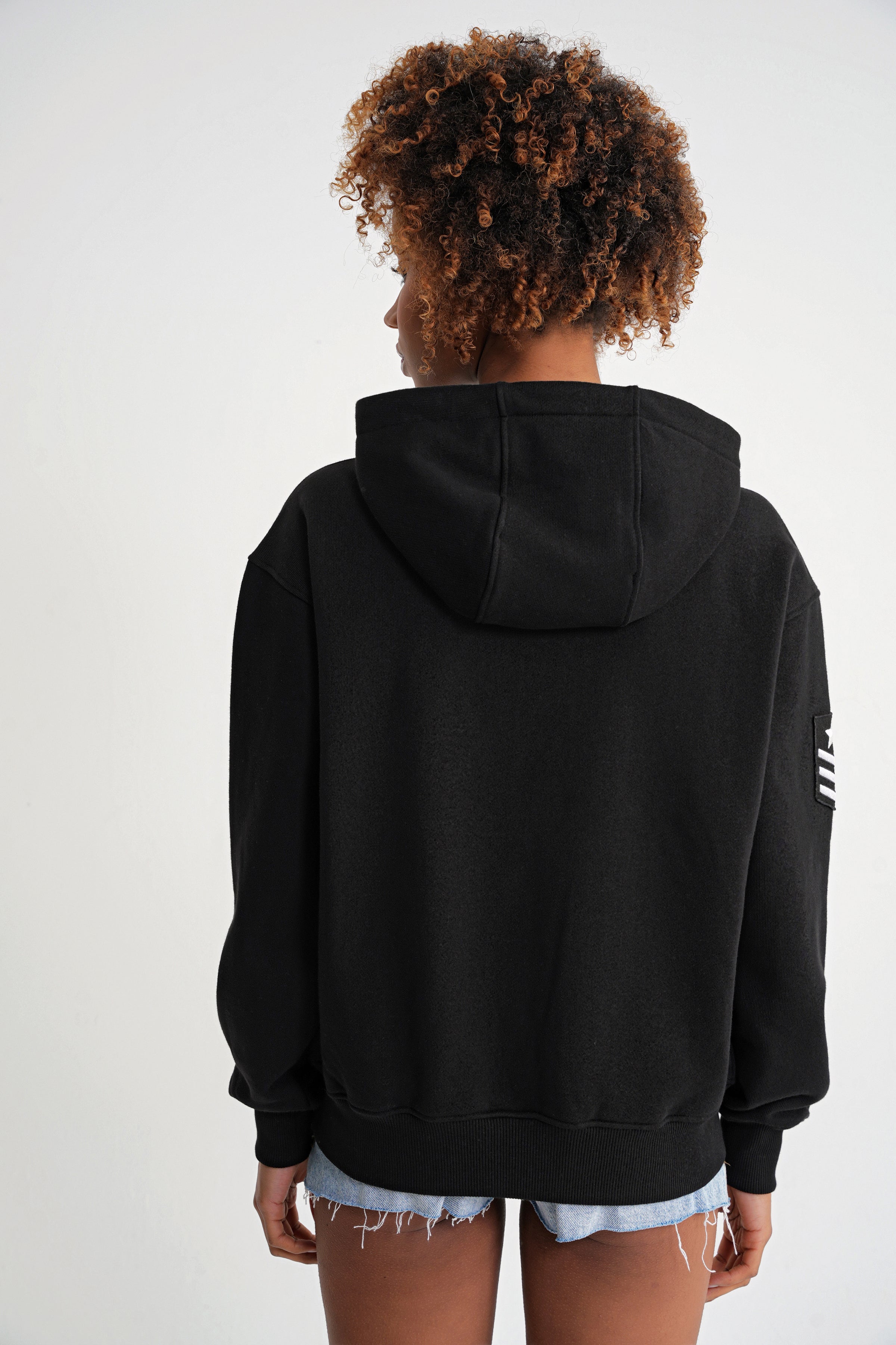 Togg Oversize Zip Hoddie Black