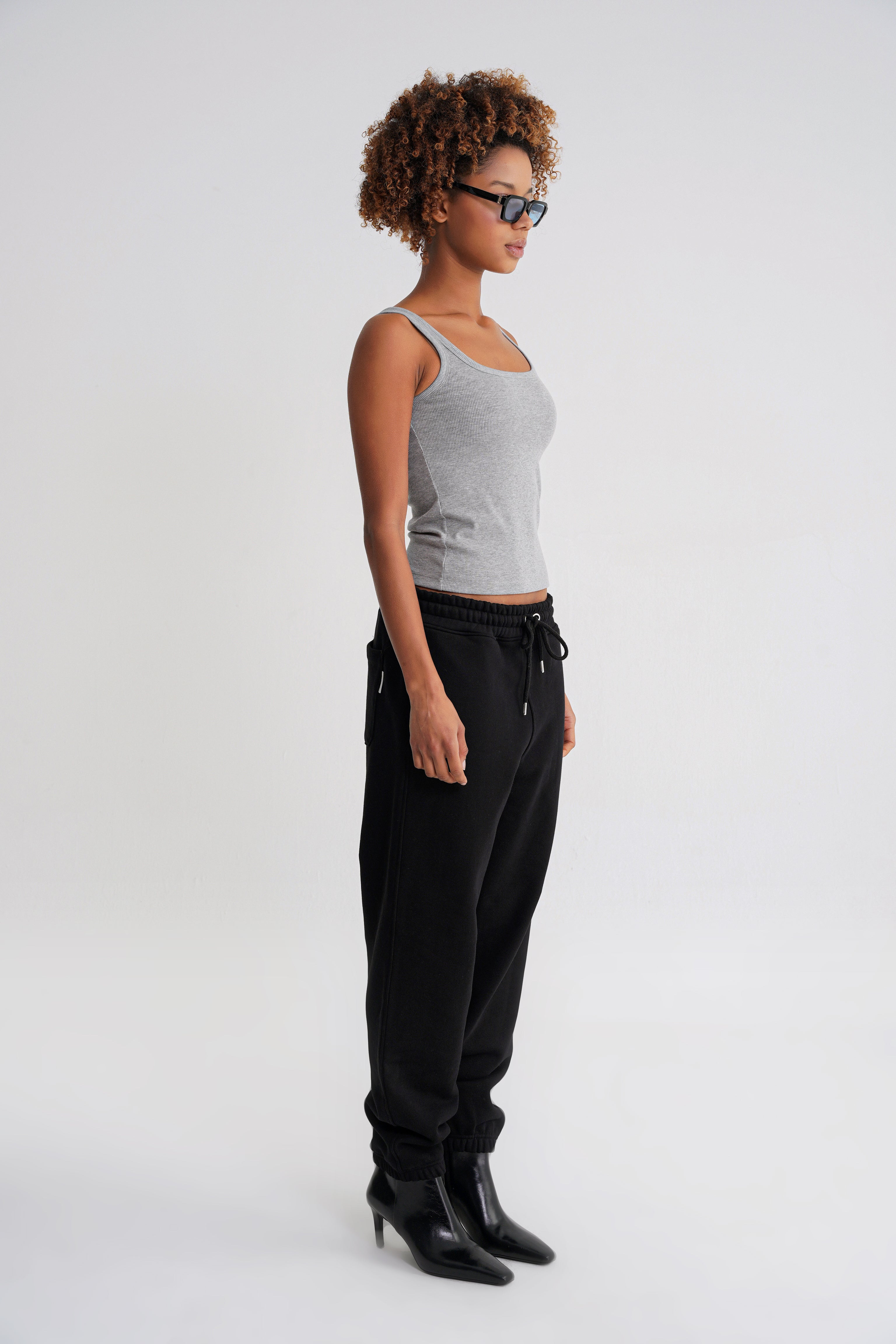 Ella Rib  Tanktop Grey