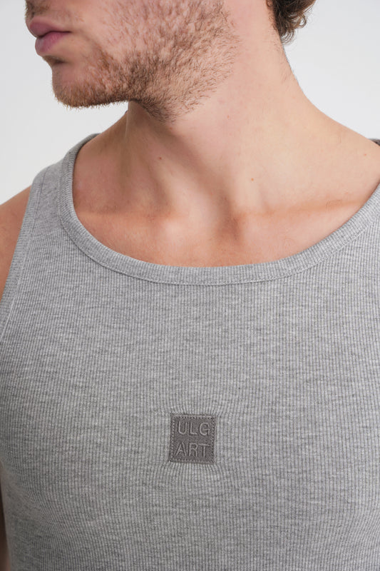 Eric  Rib  Tanktop Grey