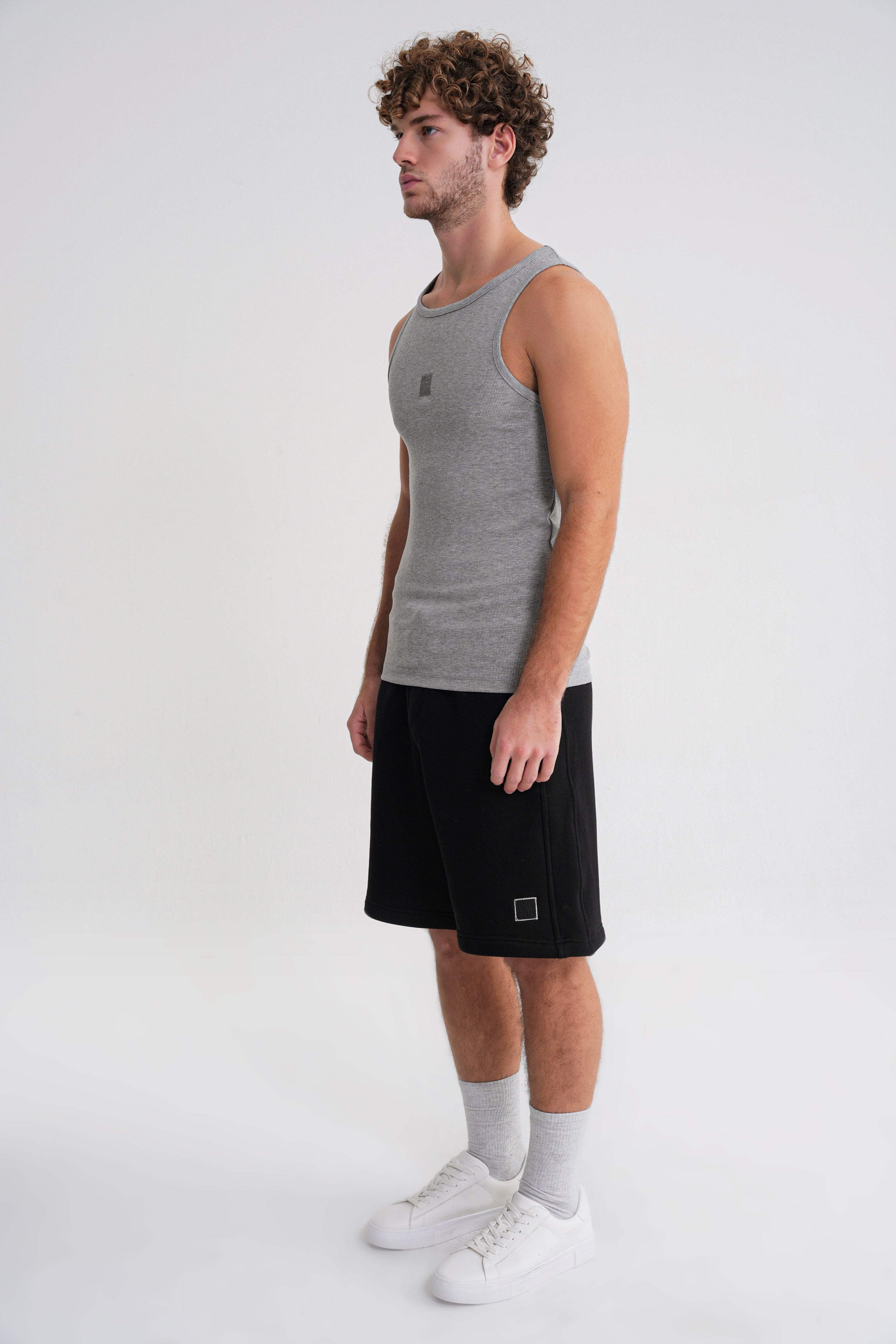 Eric  Rib  Tanktop Grey