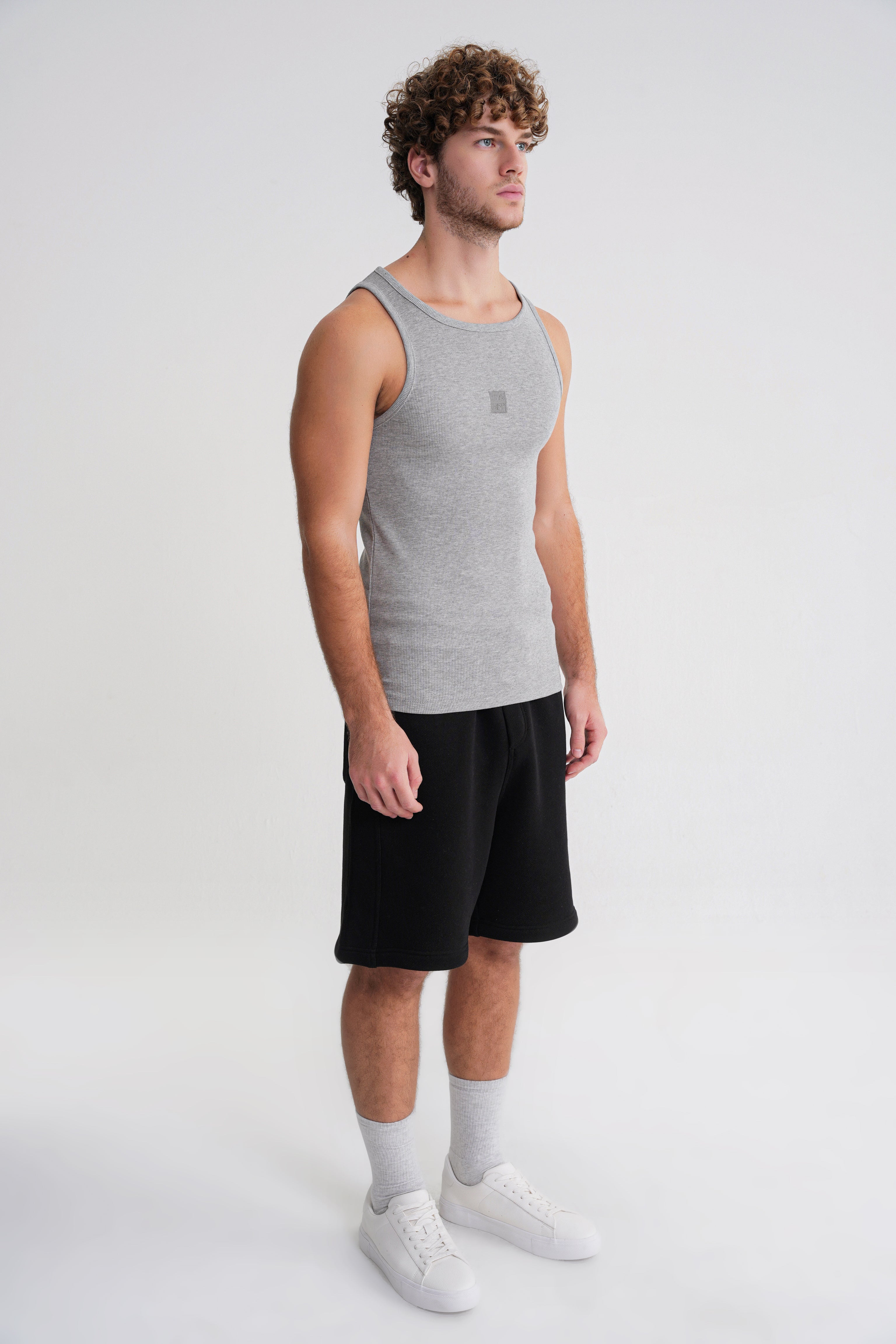 Eric  Rib  Tanktop Grey