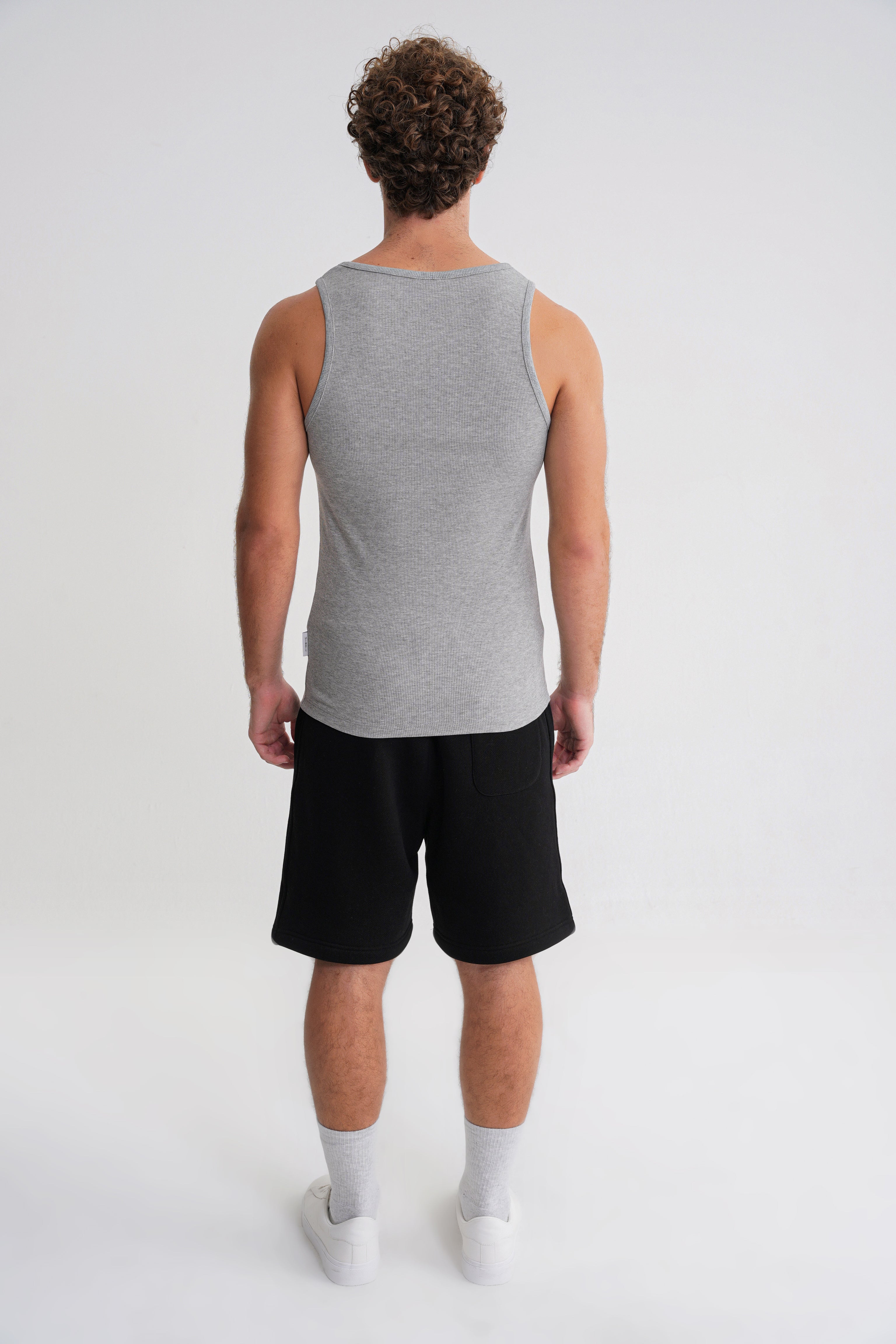Eric  Rib  Tanktop Grey