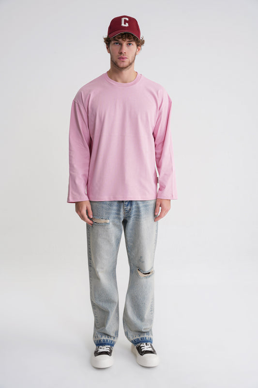 Teo Man  Long Sleeve Pink