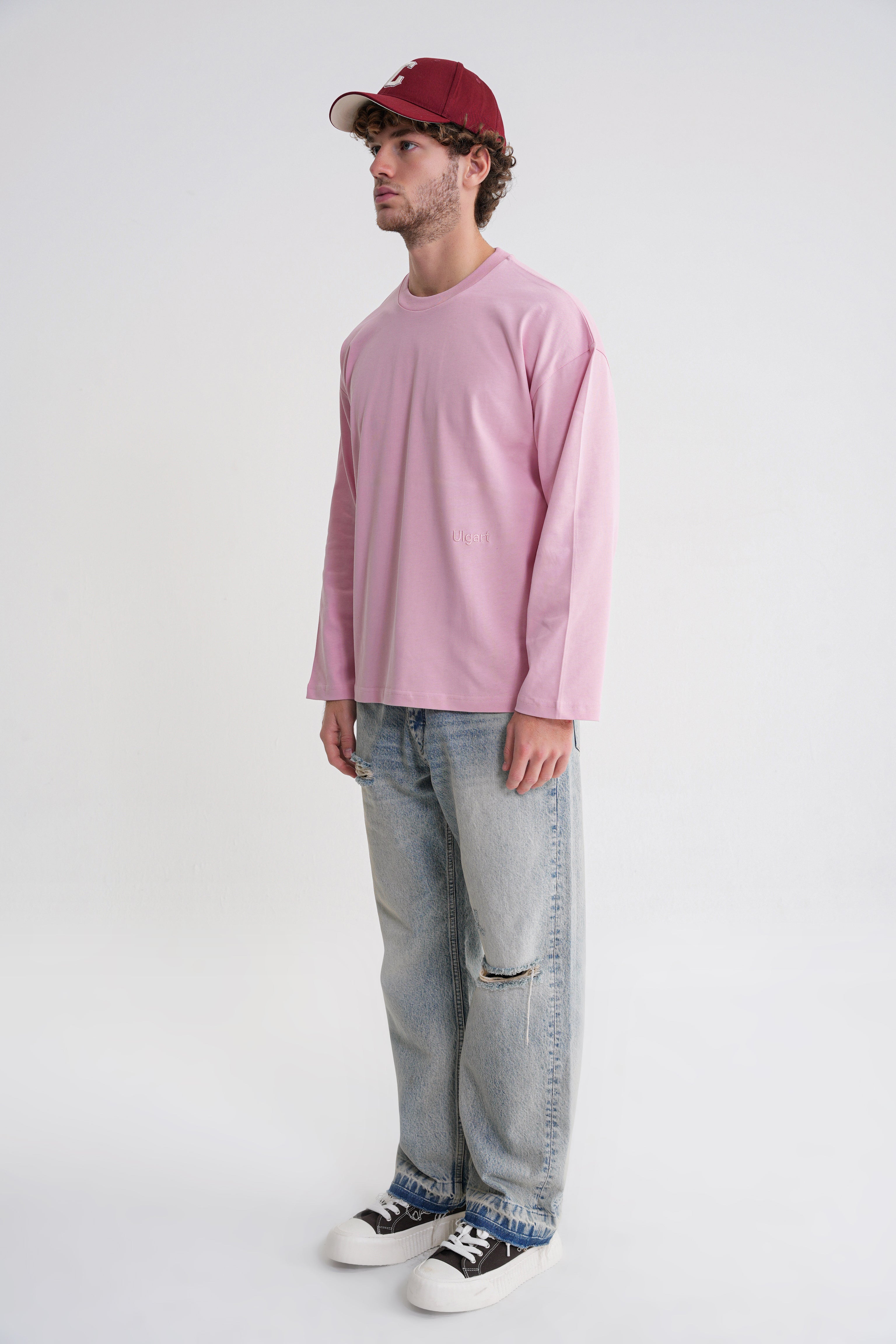 Teo Man  Long Sleeve Pink