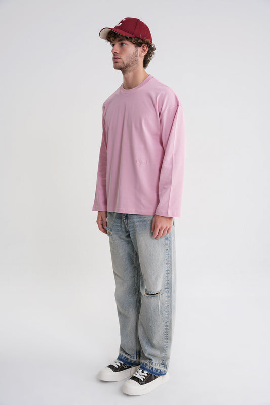 Teo Man  Long Sleeve Pink