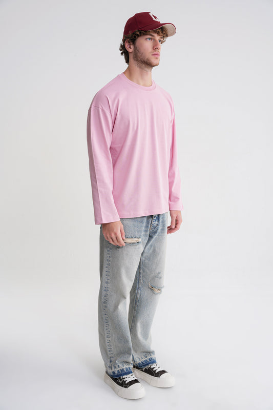 Teo Man  Long Sleeve Pink
