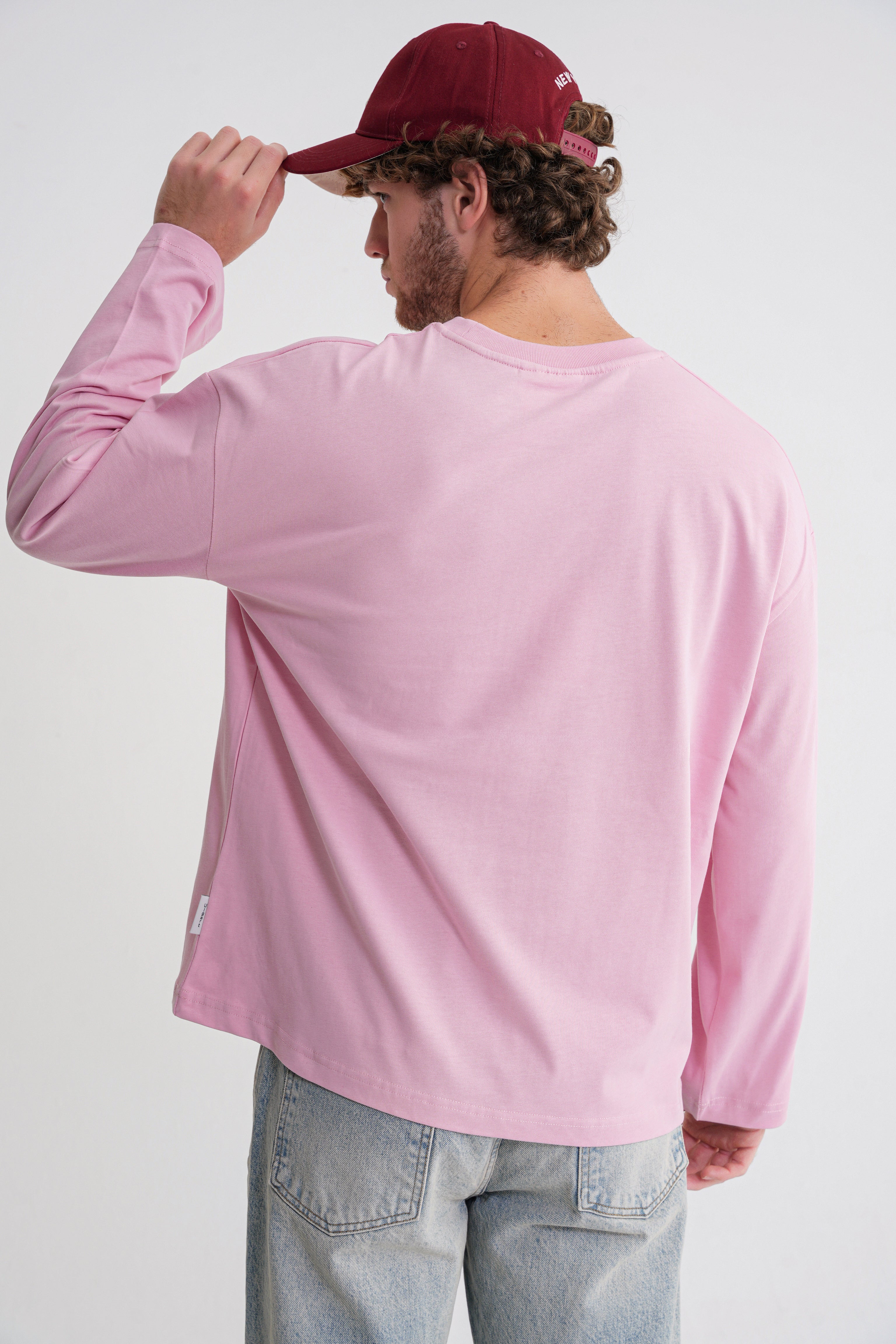Teo Man  Long Sleeve Pink