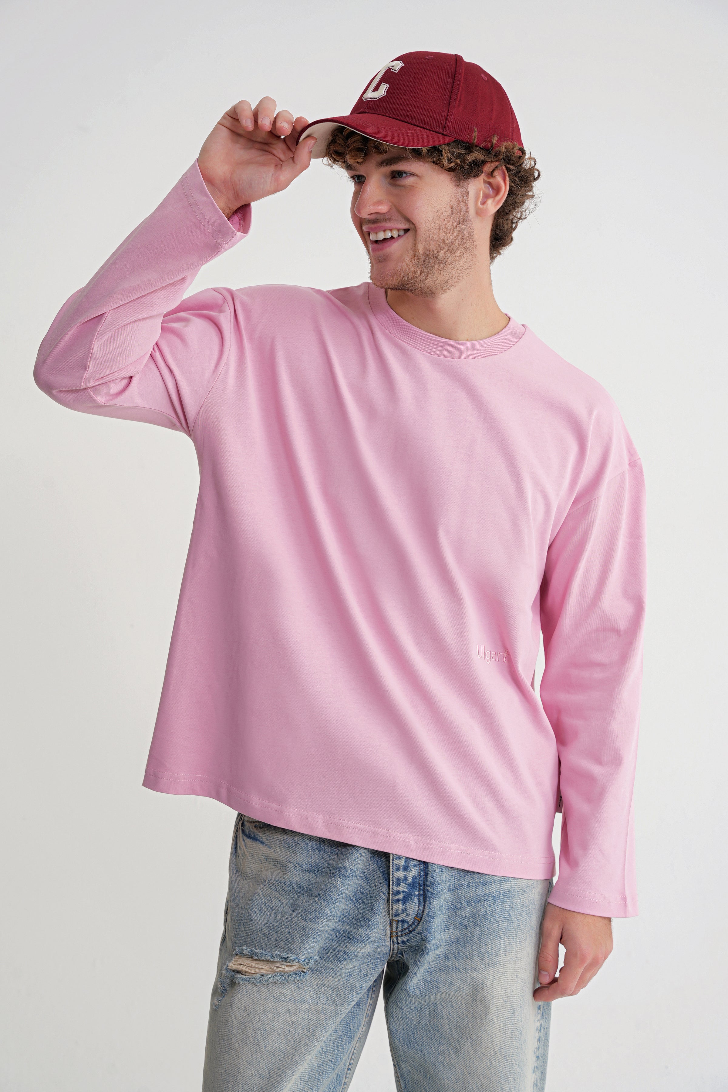 Teo Man  Long Sleeve Pink
