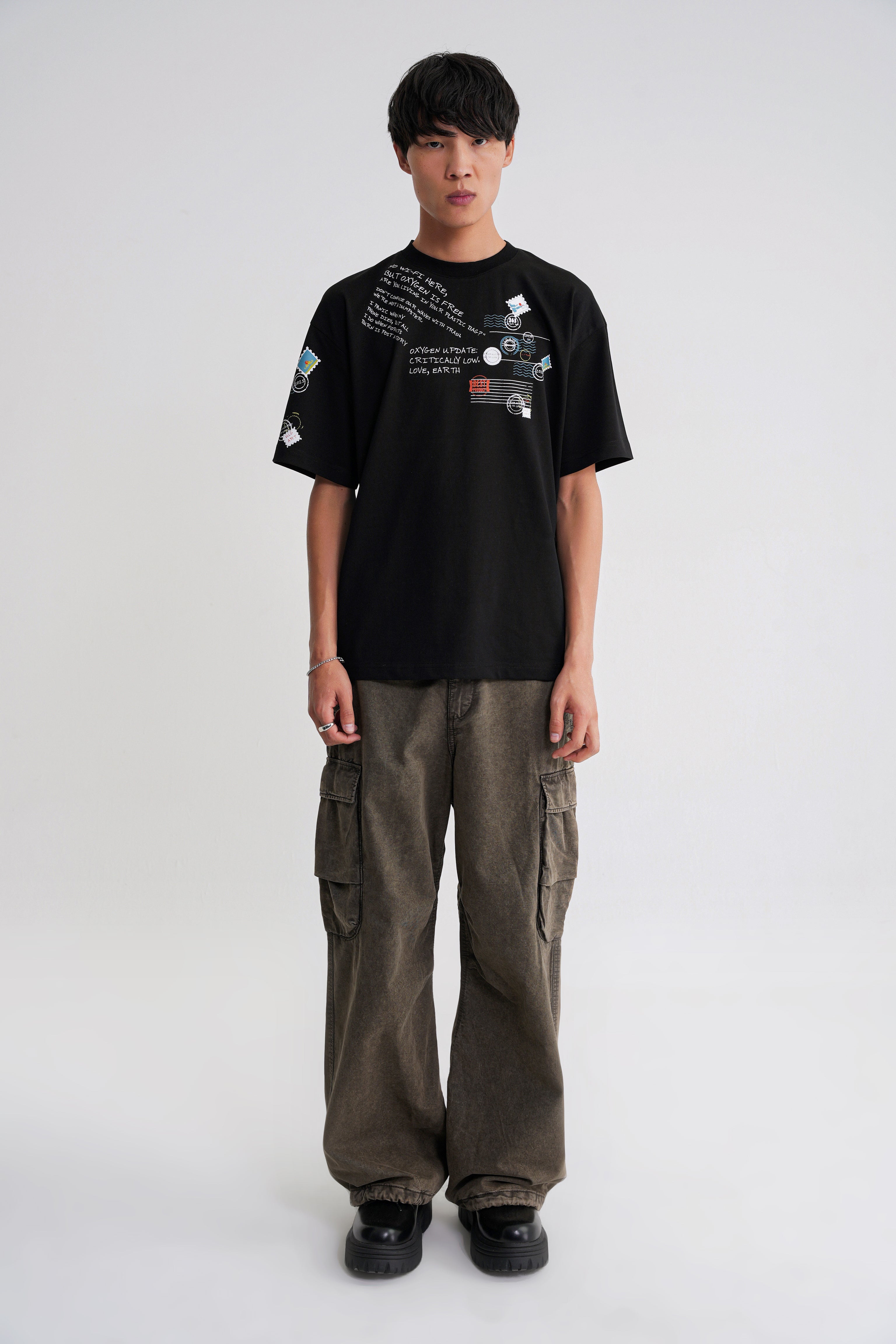 Oxygen Oversize  T-shirt Black
