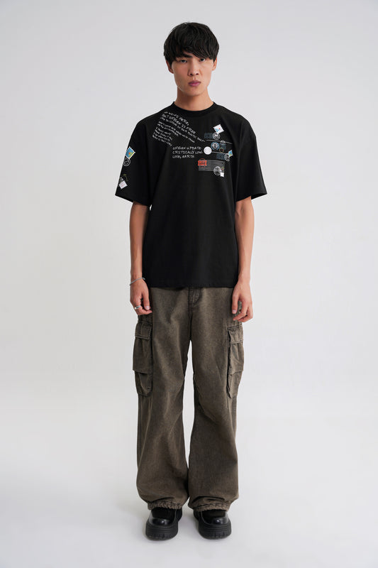 Oxygen Oversize  T-shirt Black